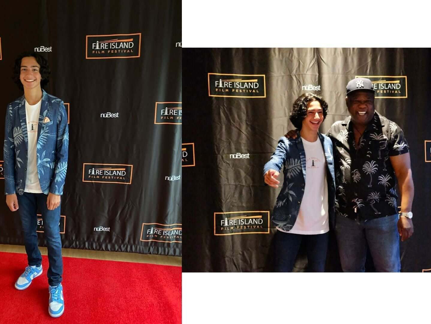 Jesse Ray Sheps steals the spotlight in Appaman at the Fire Island Film Festival 2021—stylish vibes for kids' red carpet moments!