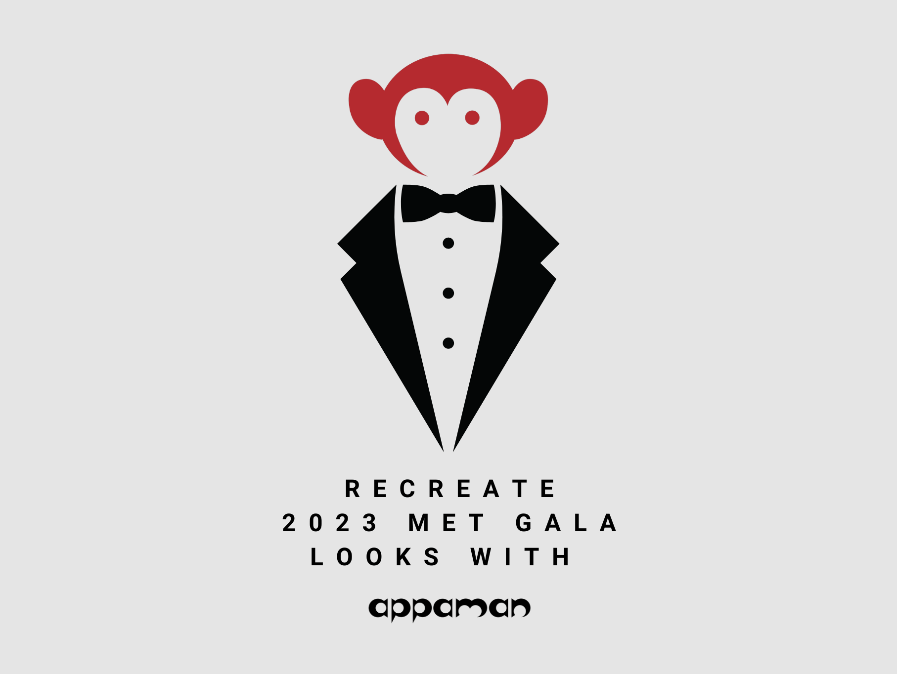 Stylish Appaman logo encouraging families to recreate 2023 Met Gala looks with fun children's formalwear.