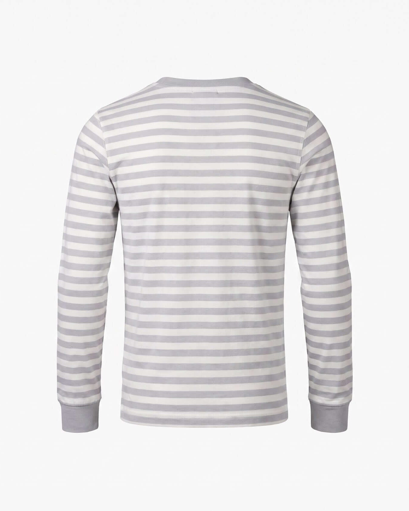 Striped long-sleeve shirt on a white background