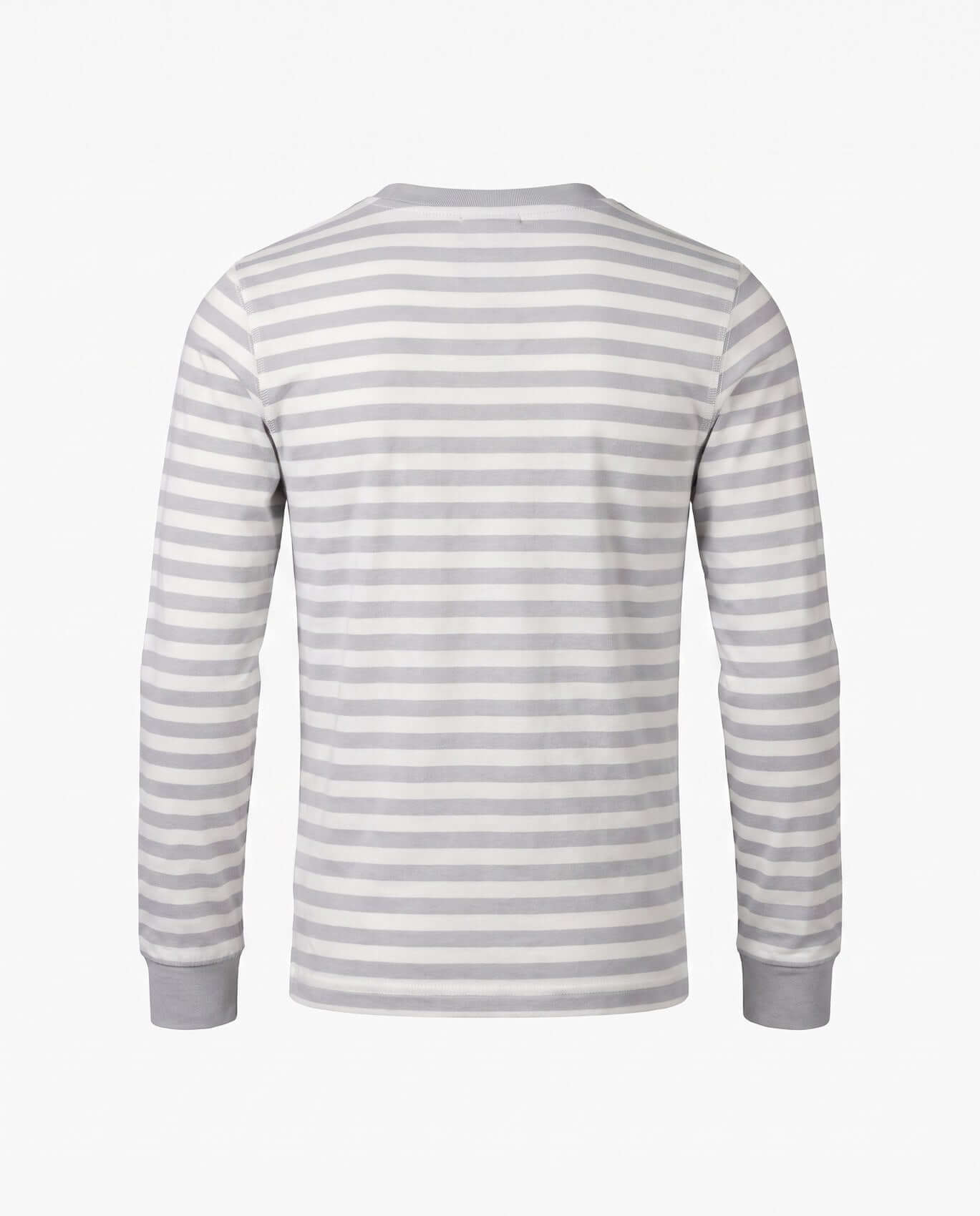 Striped long-sleeve shirt on a white background