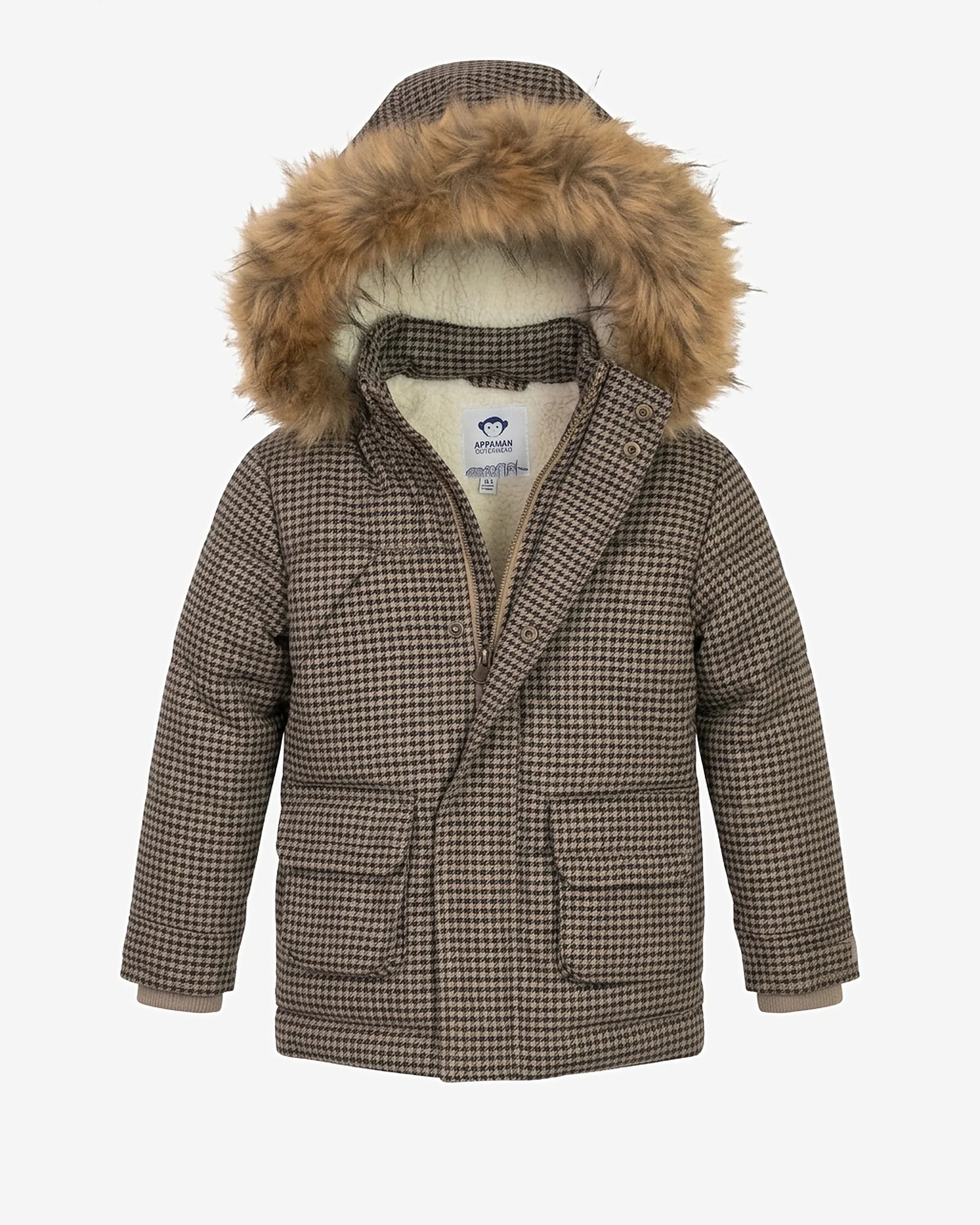 Houndstooth Denali Down Coat — front