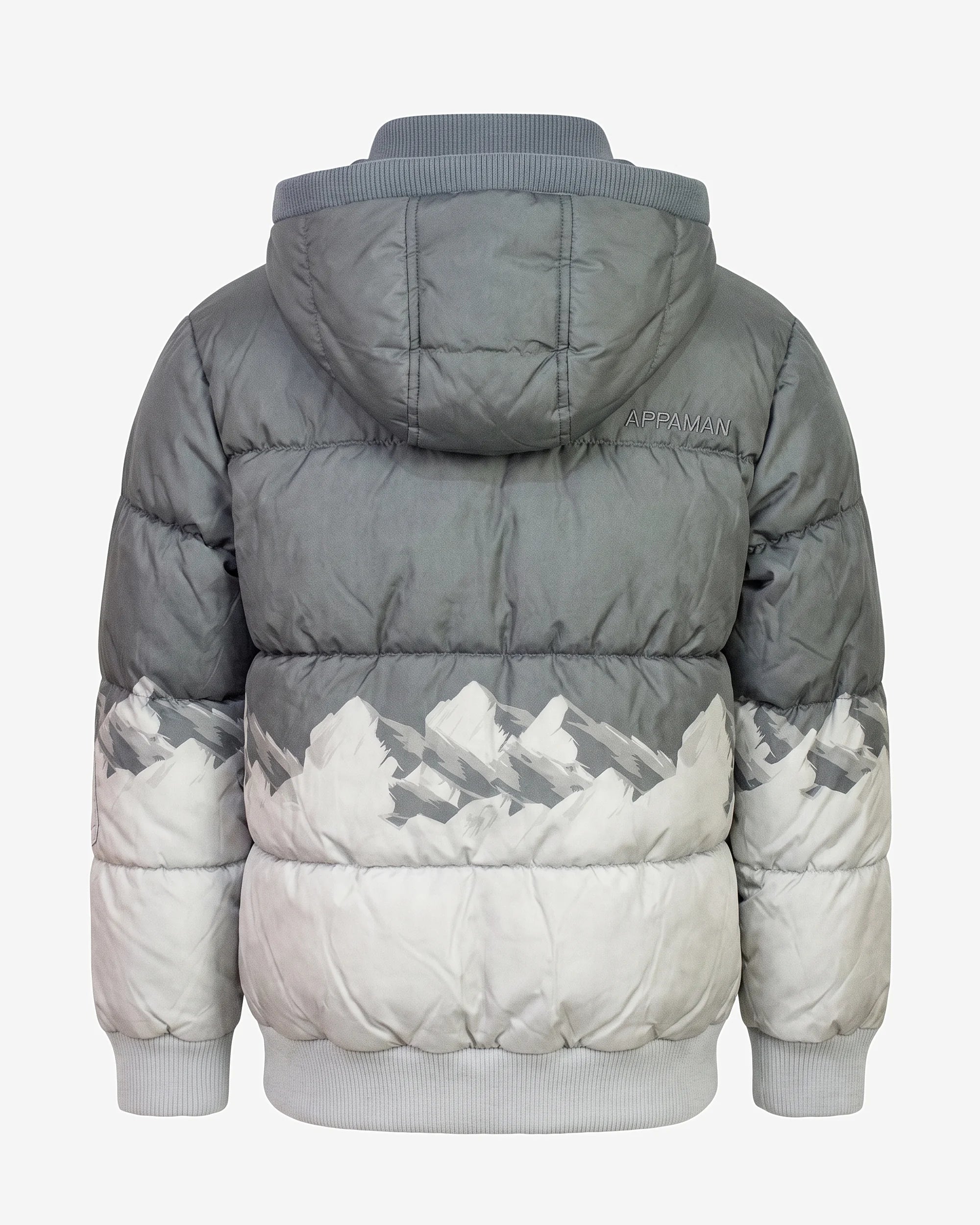 Winterscape Puffy Coat — back