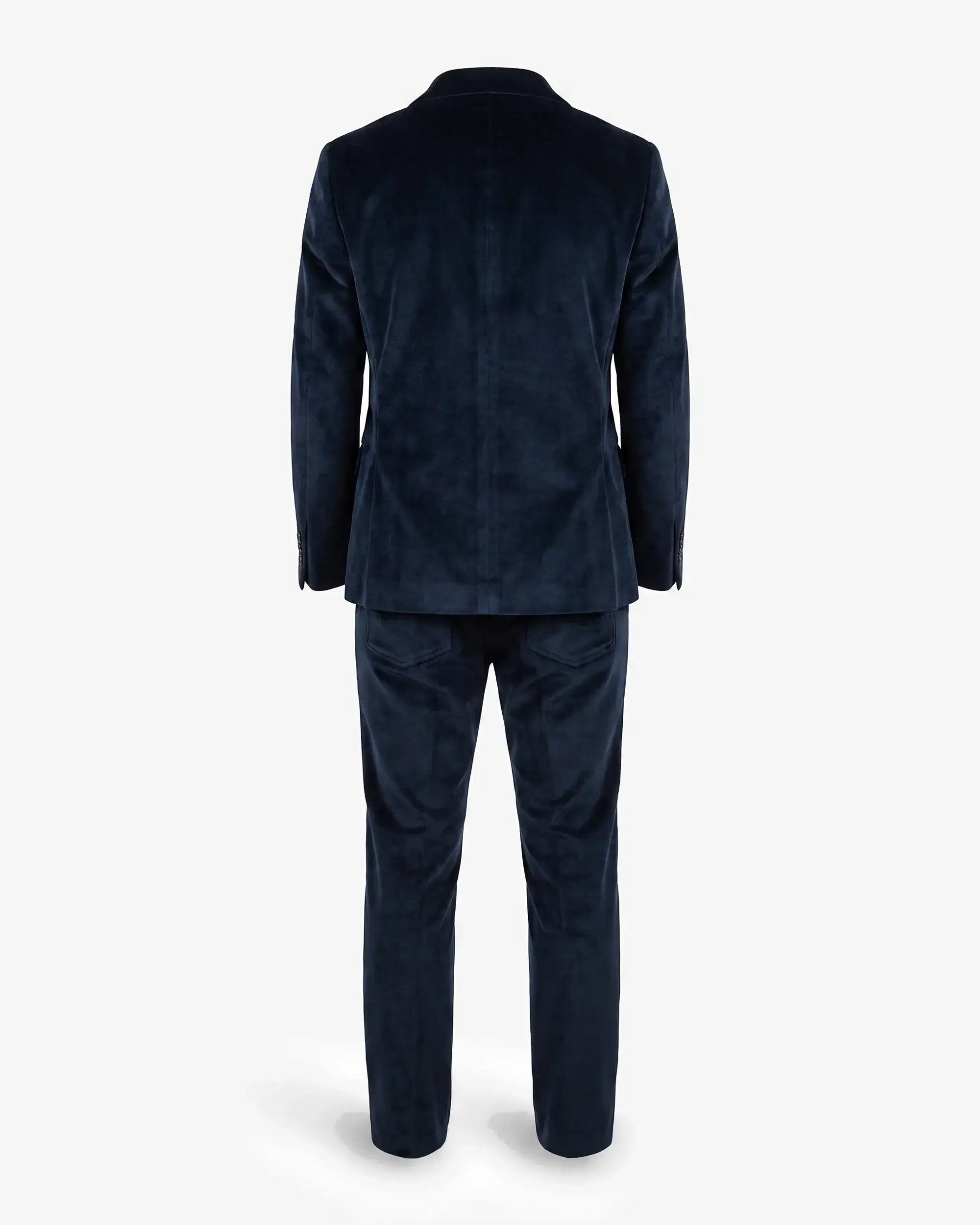 Black Velvet Suit Blazer — back