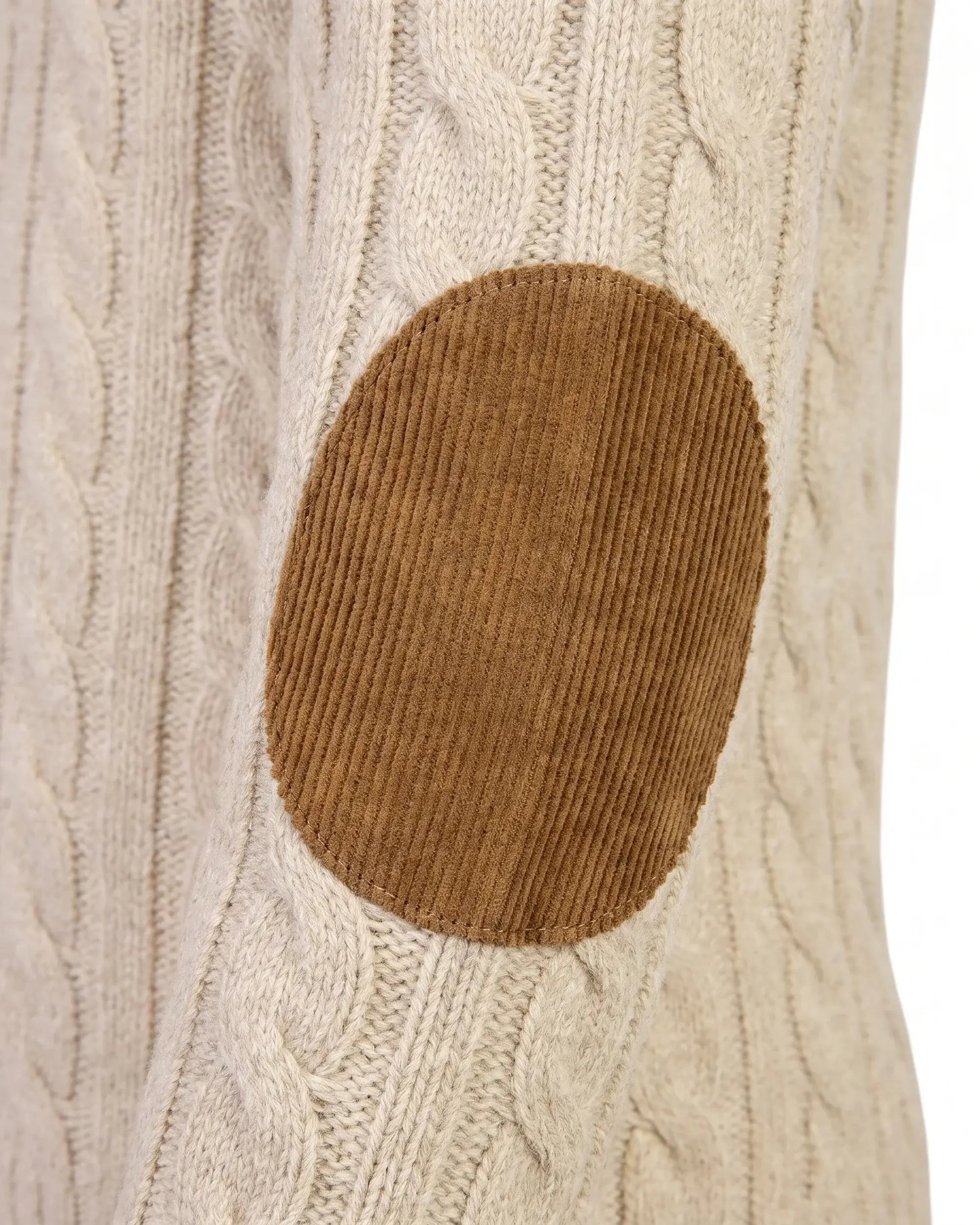 Winter White Fisherman Sweater — detail1