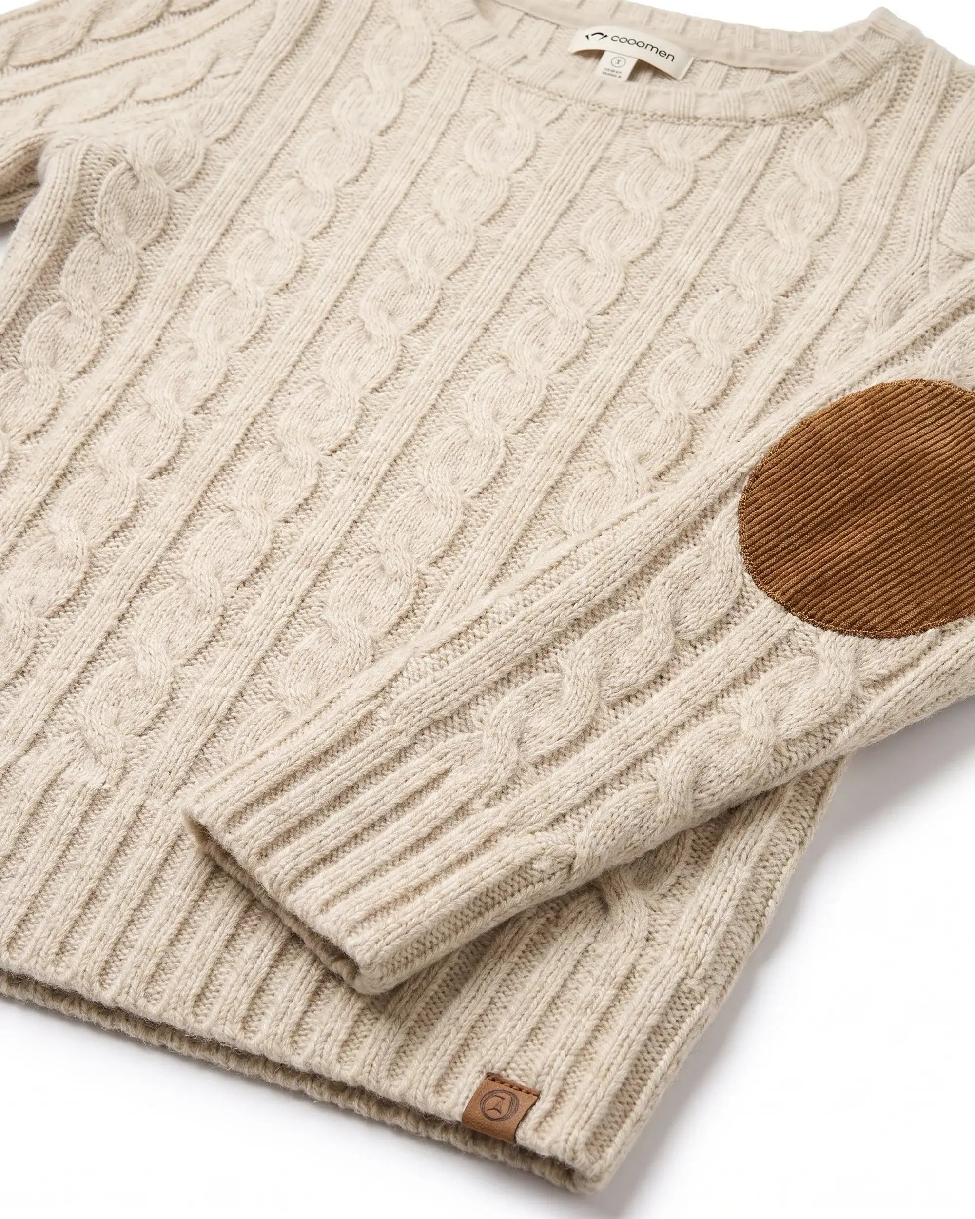 Winter White Fisherman Sweater — detail2