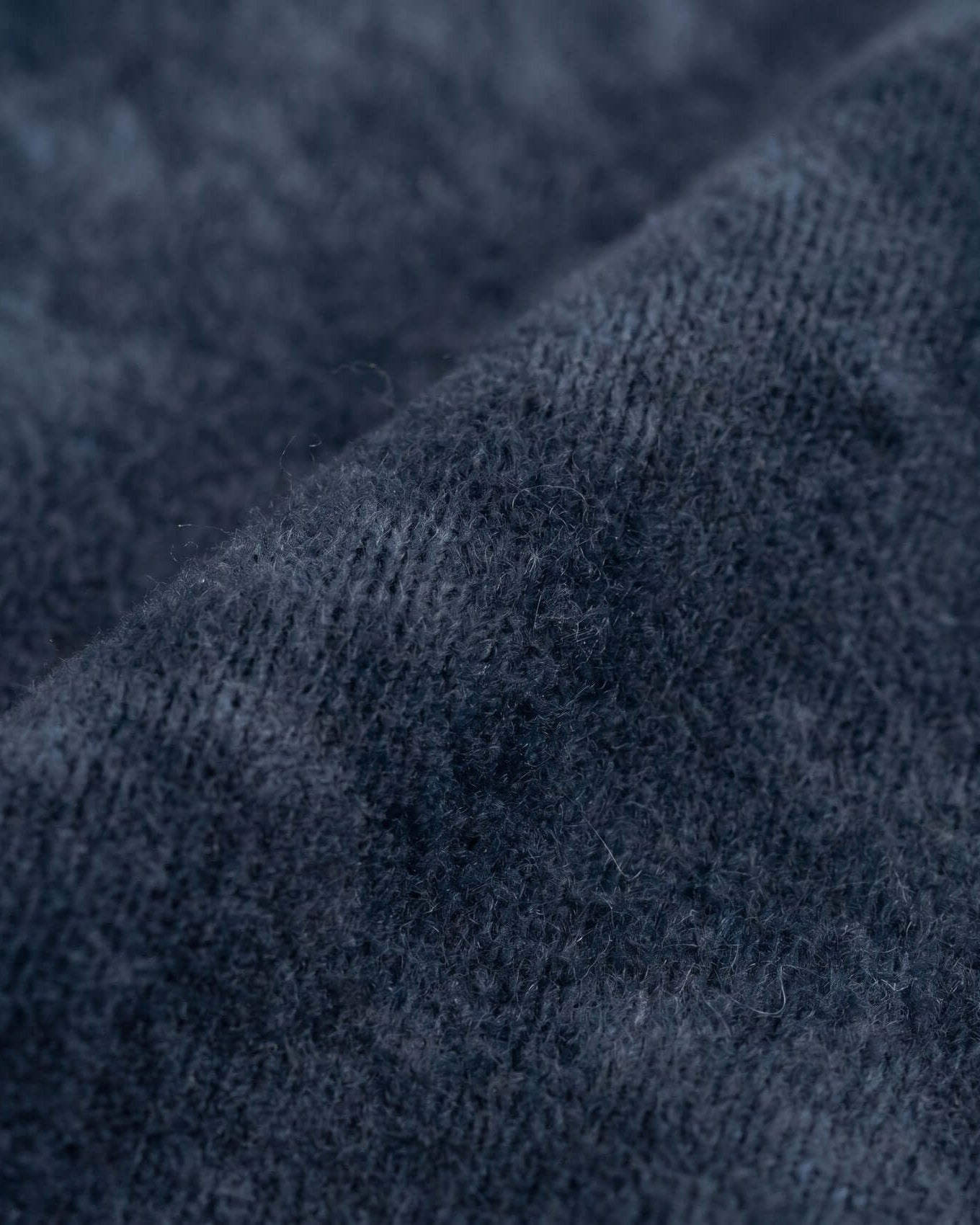 Close-up of textured blue fabric