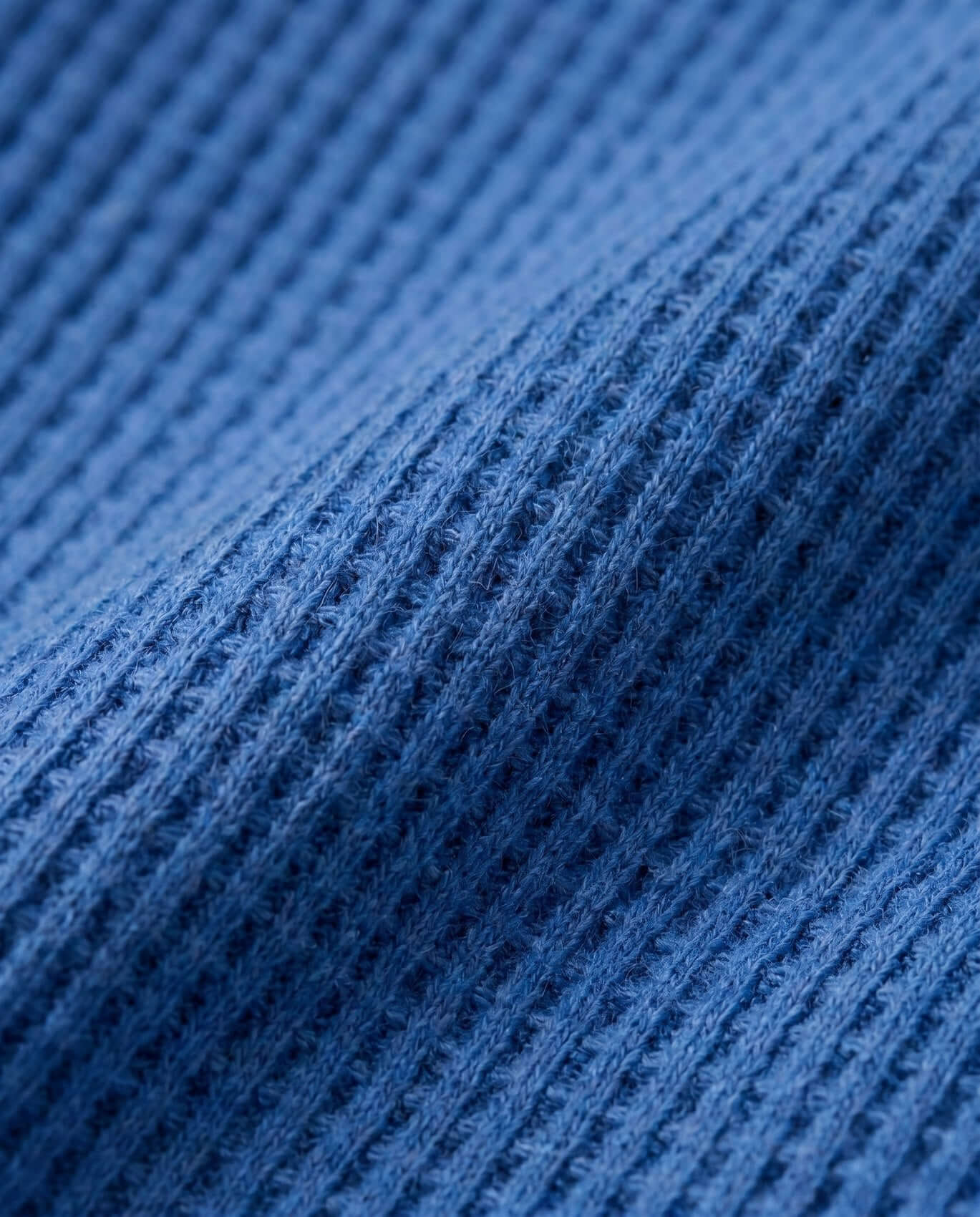 Close-up of blue textured fabric