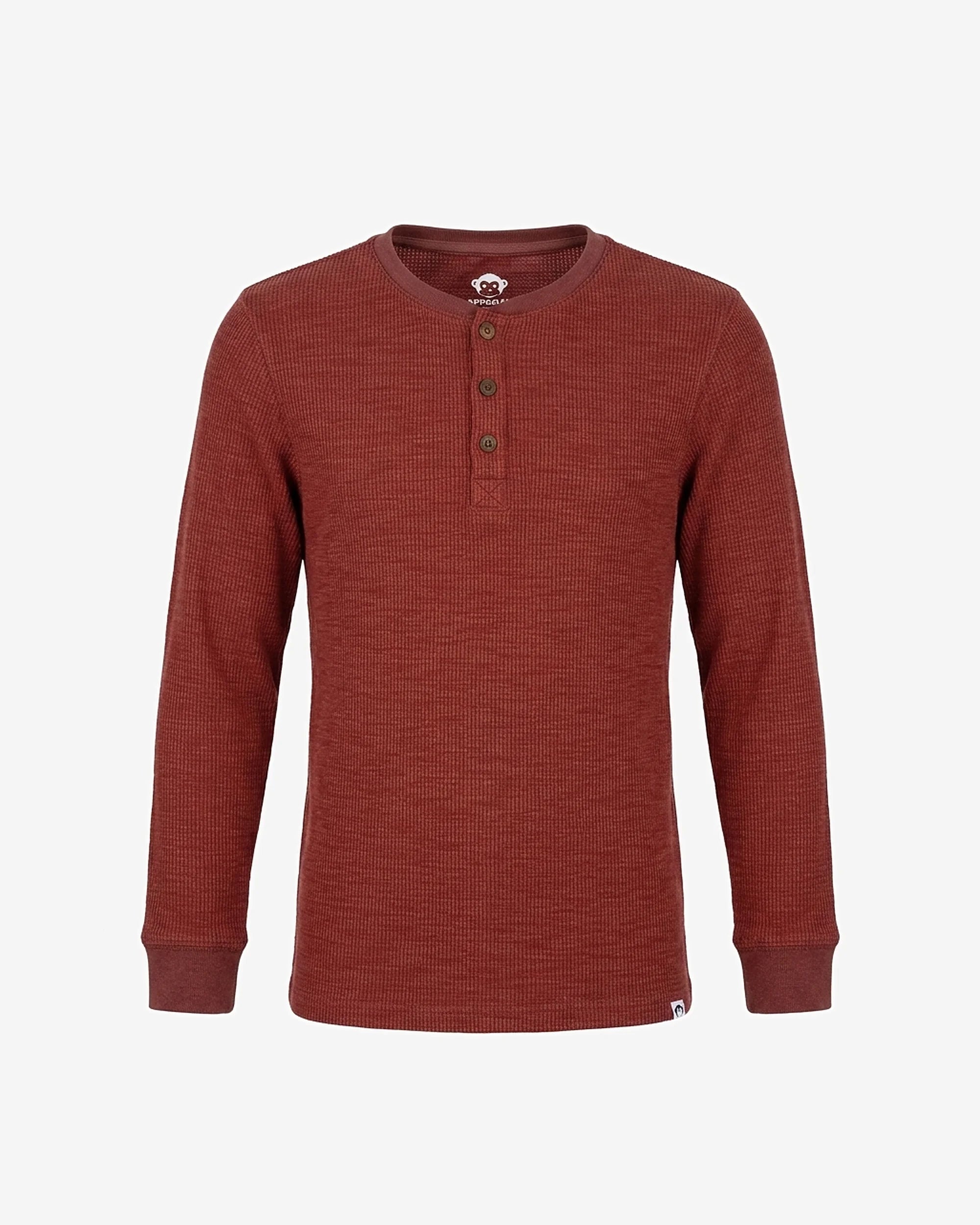 Tomato Craftsman Thermal Henley — front