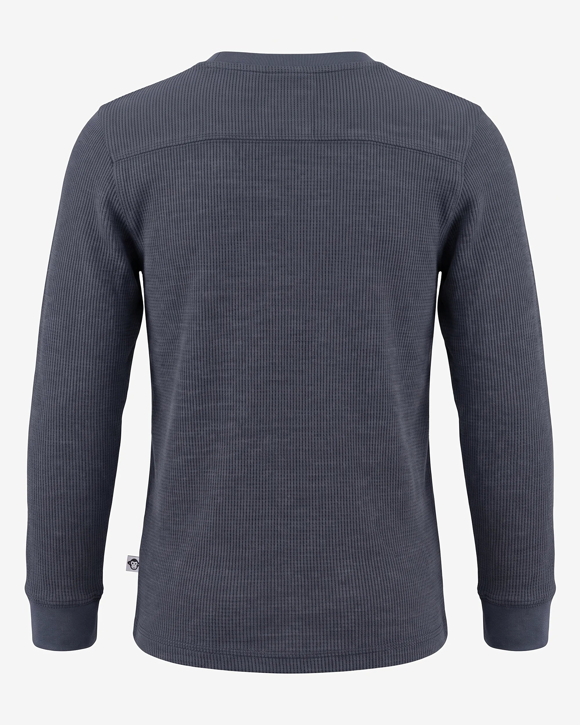 Washed Indigo Craftsman Thermal Henley — back