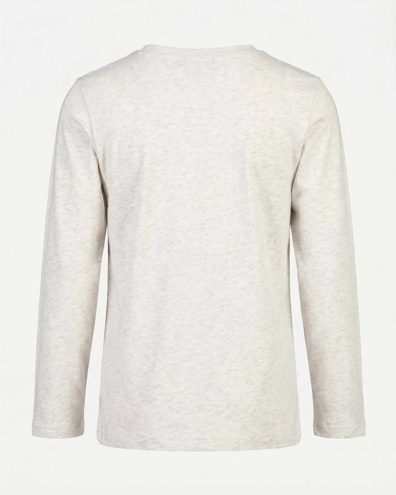 Light gray long-sleeve shirt on a white background