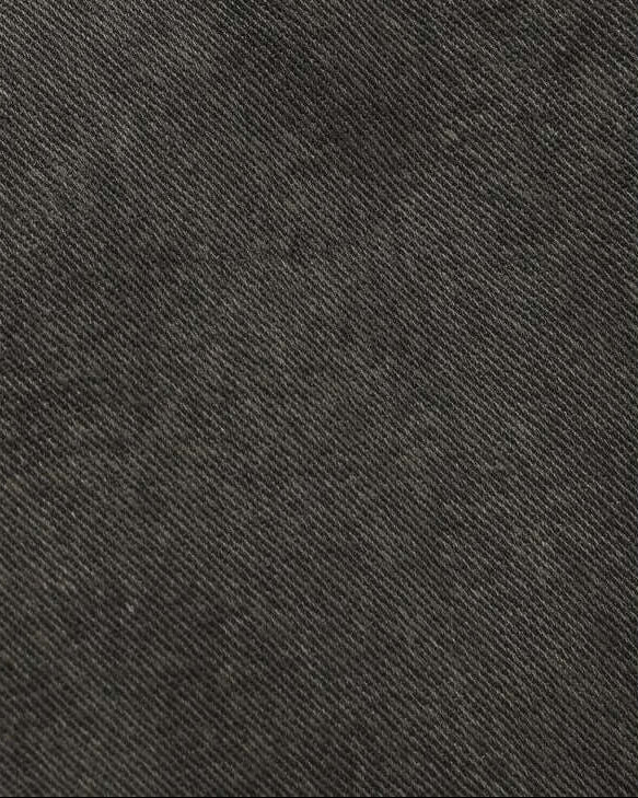 Close-up of dark gray textured fabric