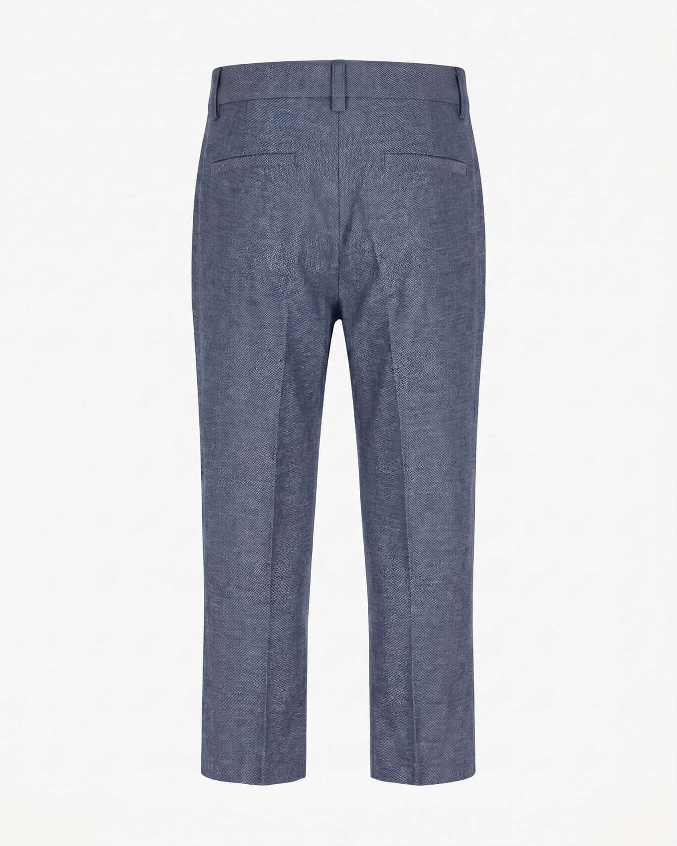 Blue pants on a white background