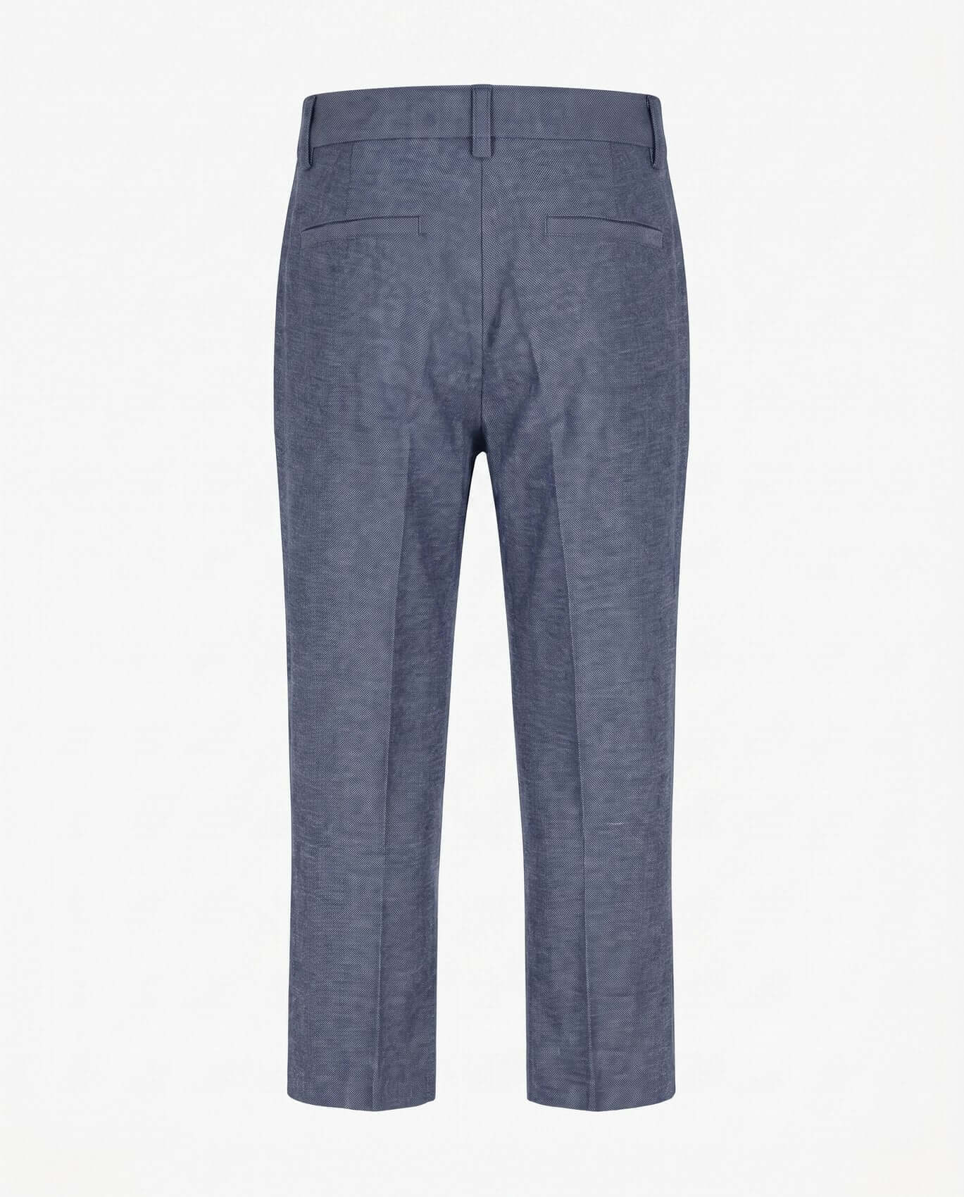 Blue pants on a white background
