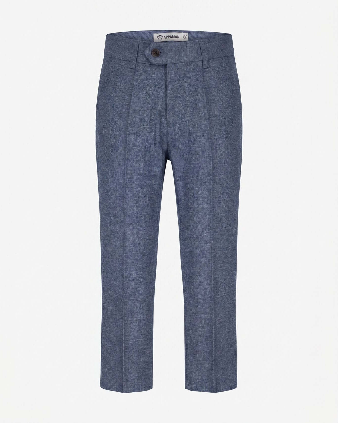 Blue pants on a white background