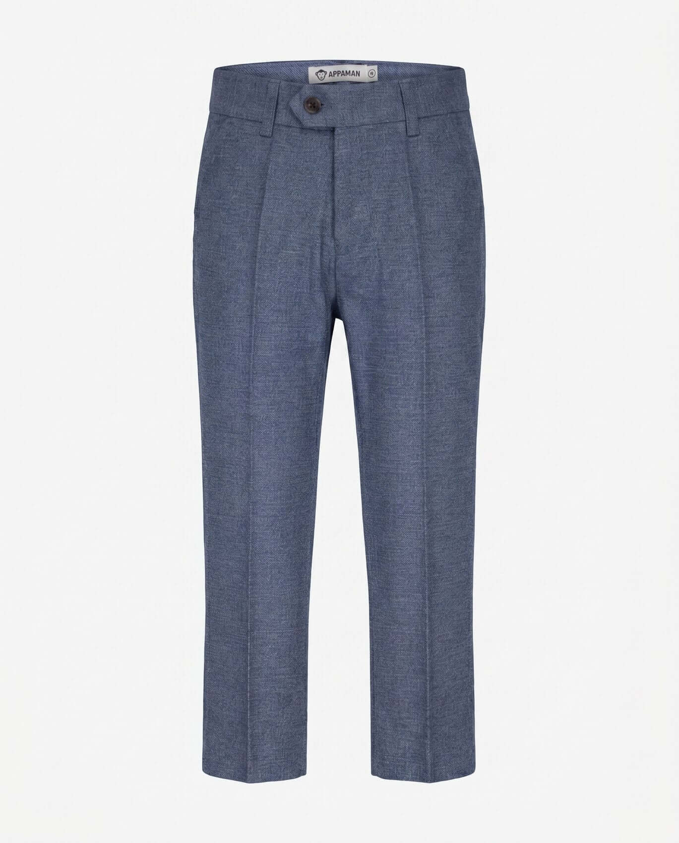 Blue pants on a white background