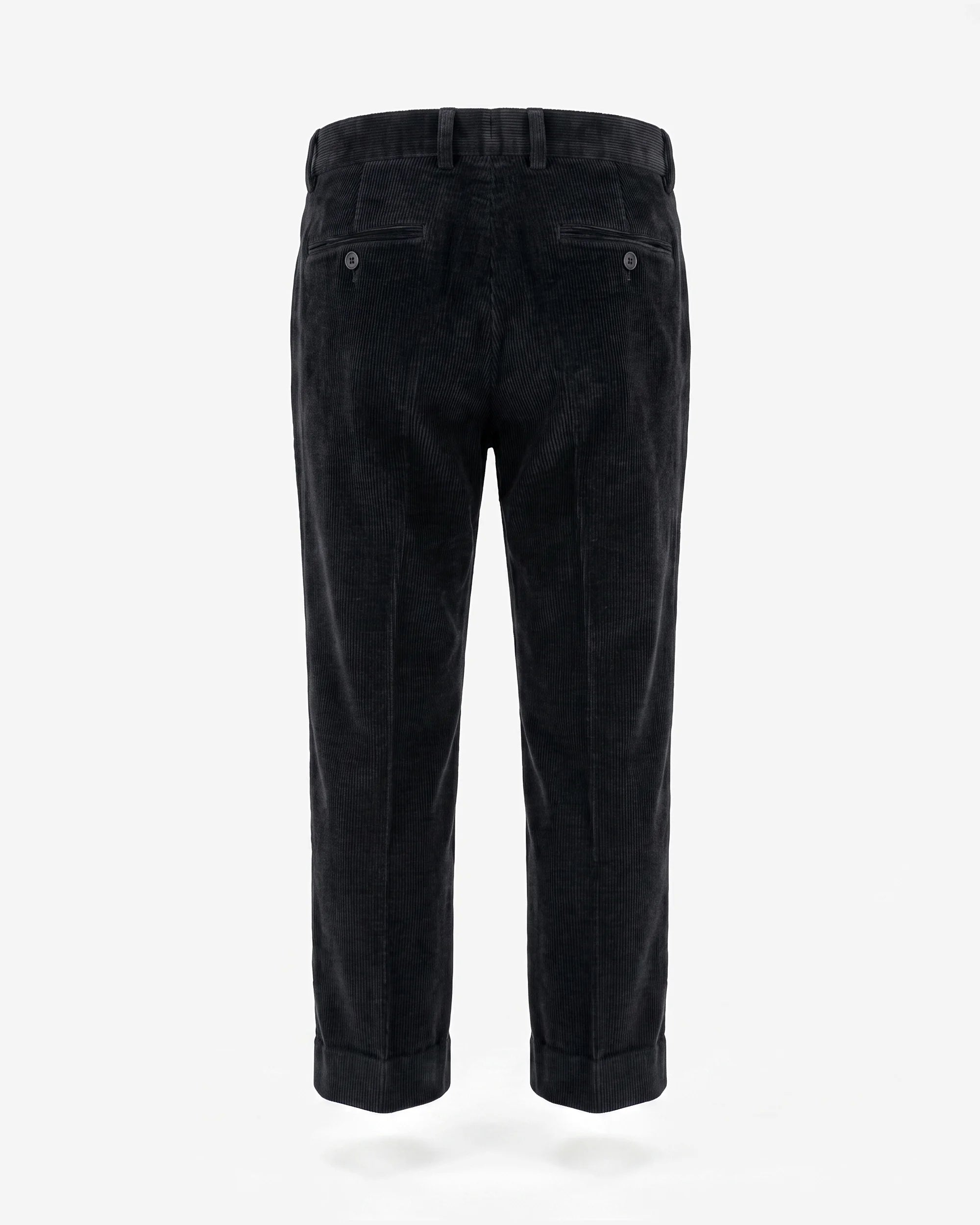 Black Velvet Suit Pants — back