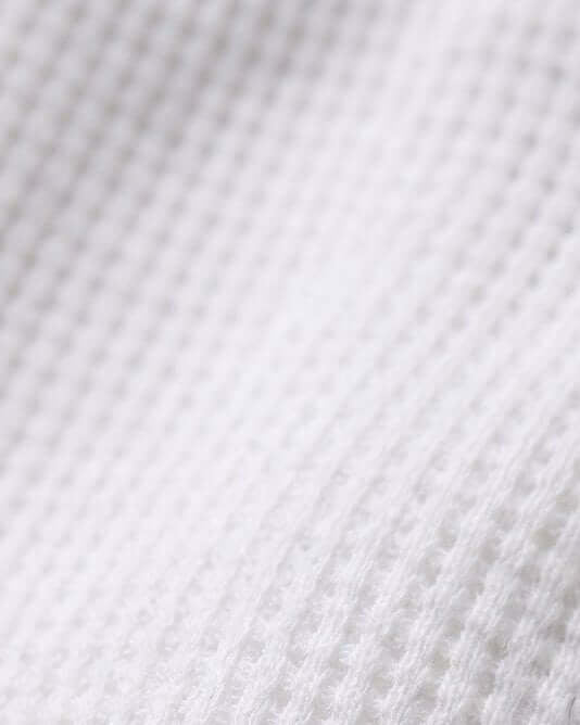 Close-up of white fabric texture