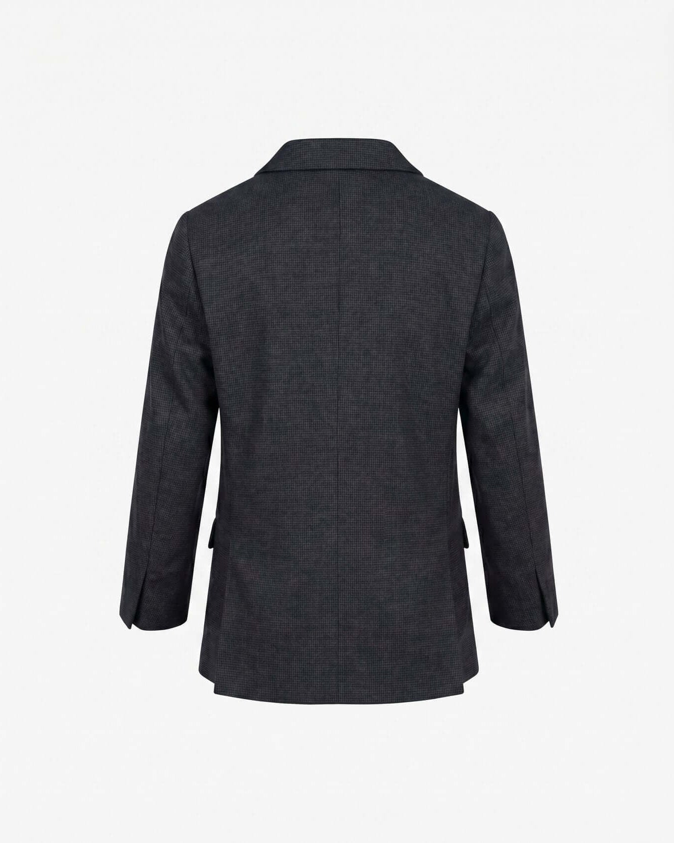 Dark gray coat on a white background