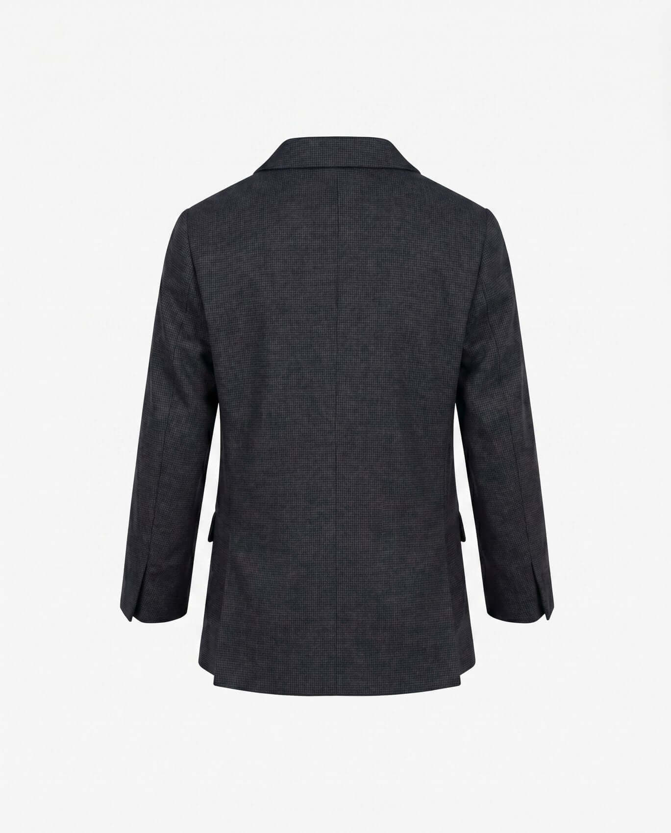 Dark gray coat on a white background