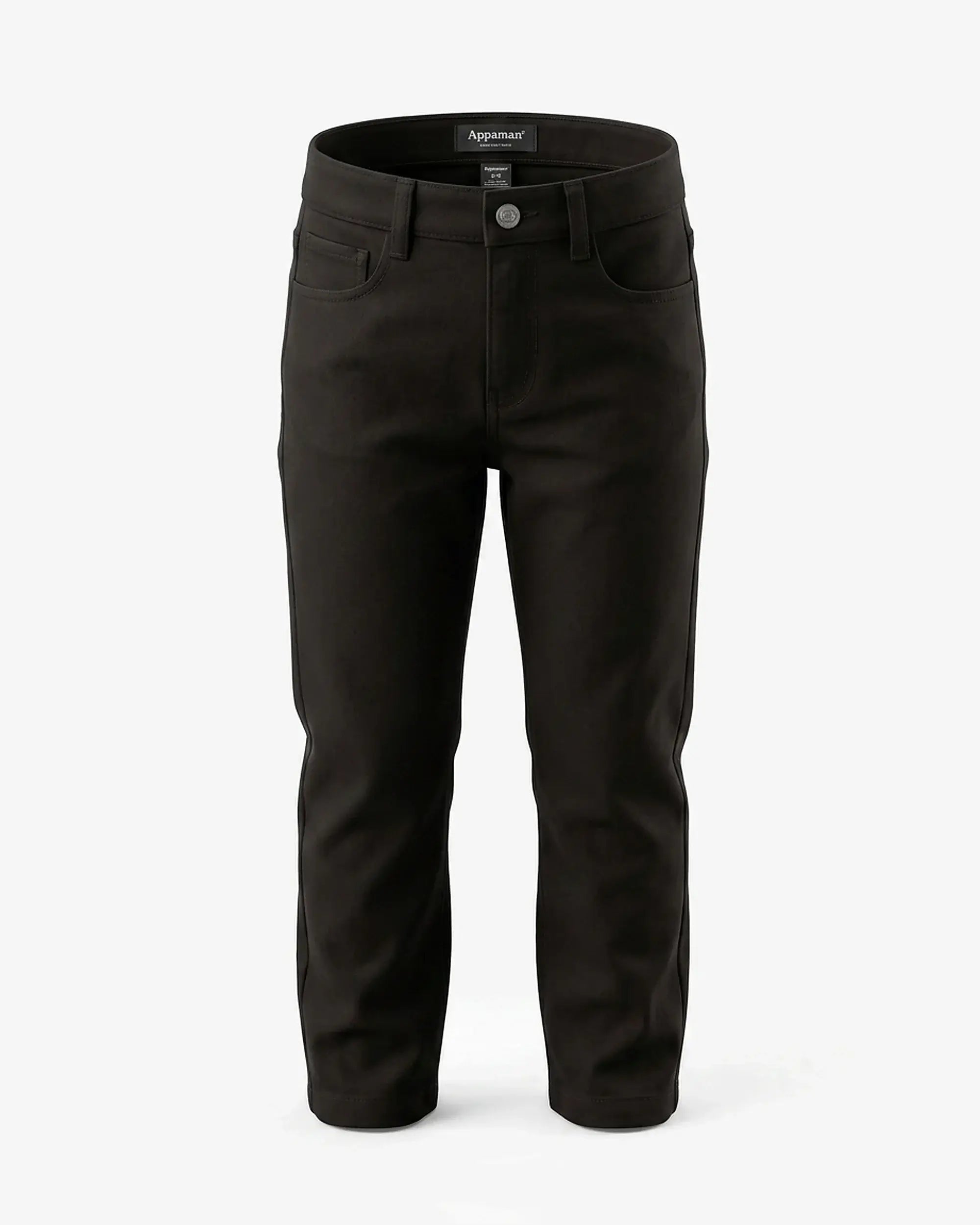 Black Commuter Twill Pants — front
