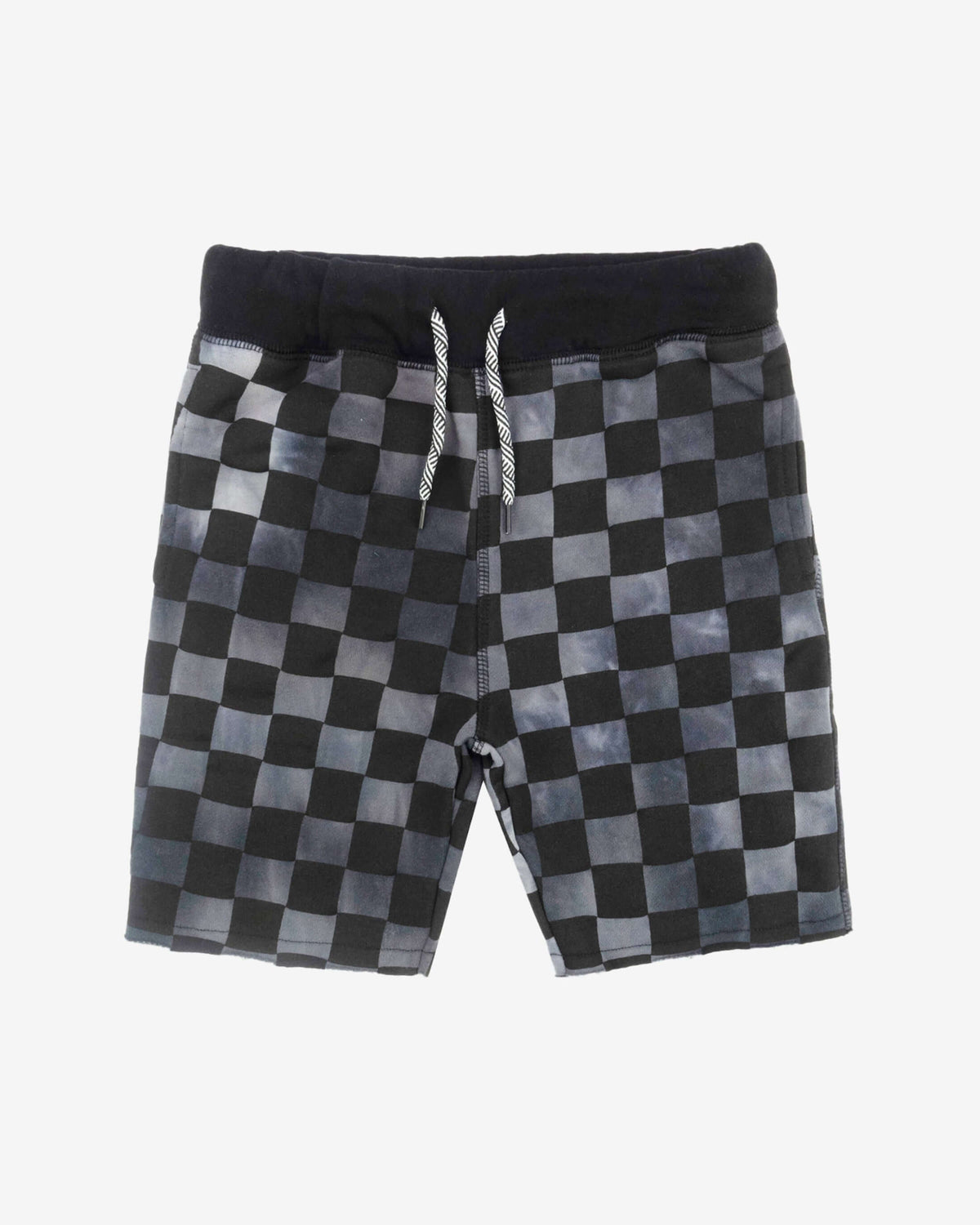 Check Camp Shorts in Black Check