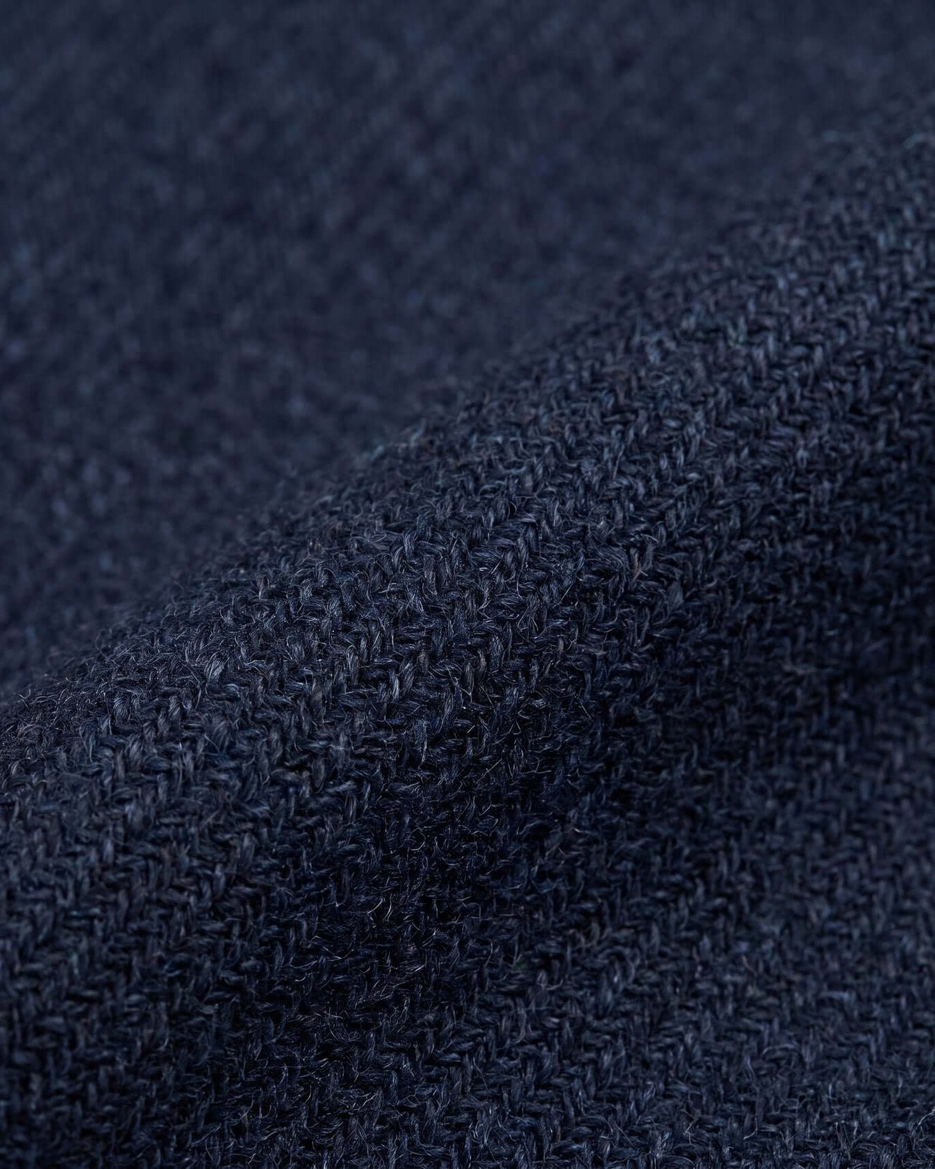 Close-up of dark blue fabric texture
