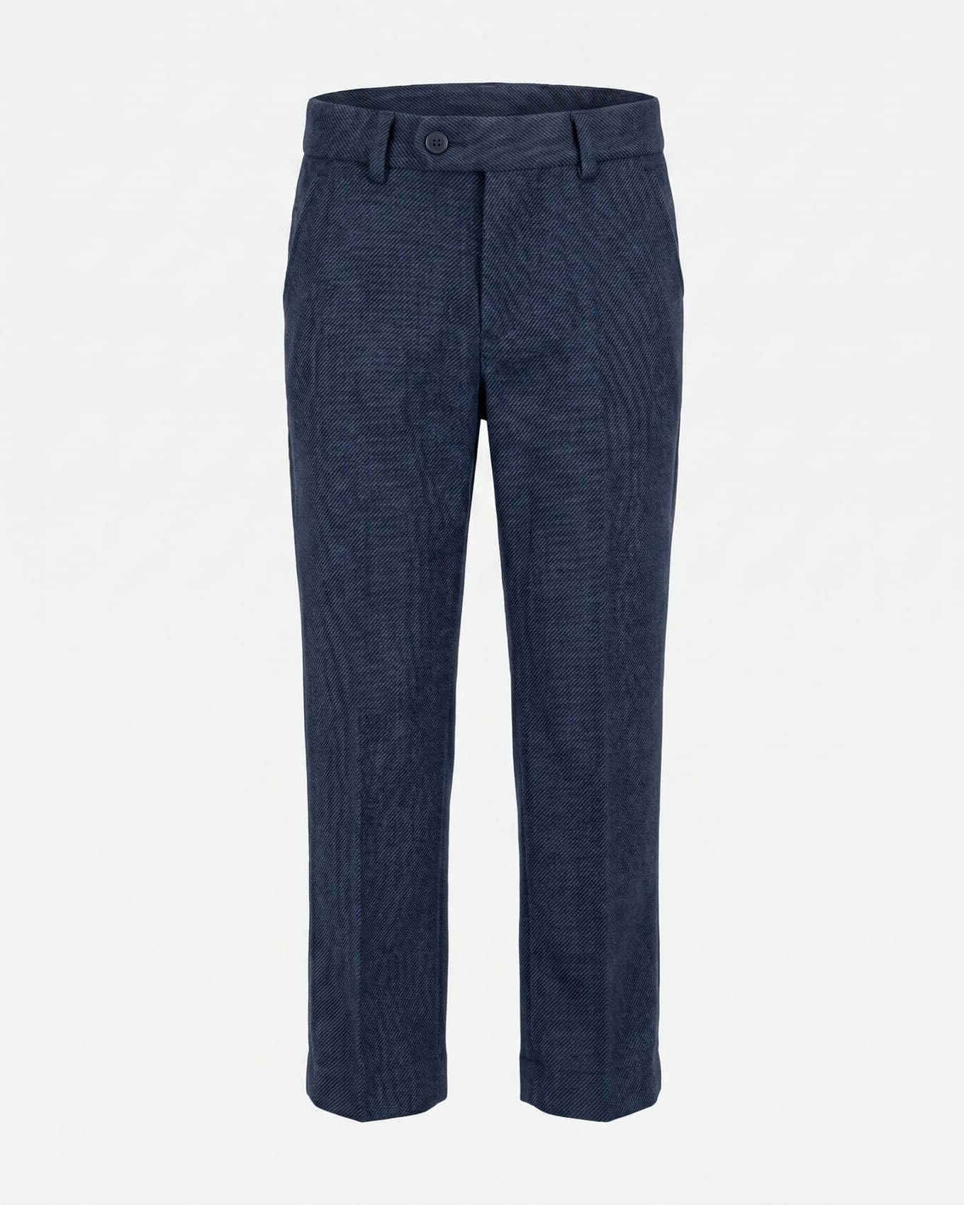 Blue pants on a white background