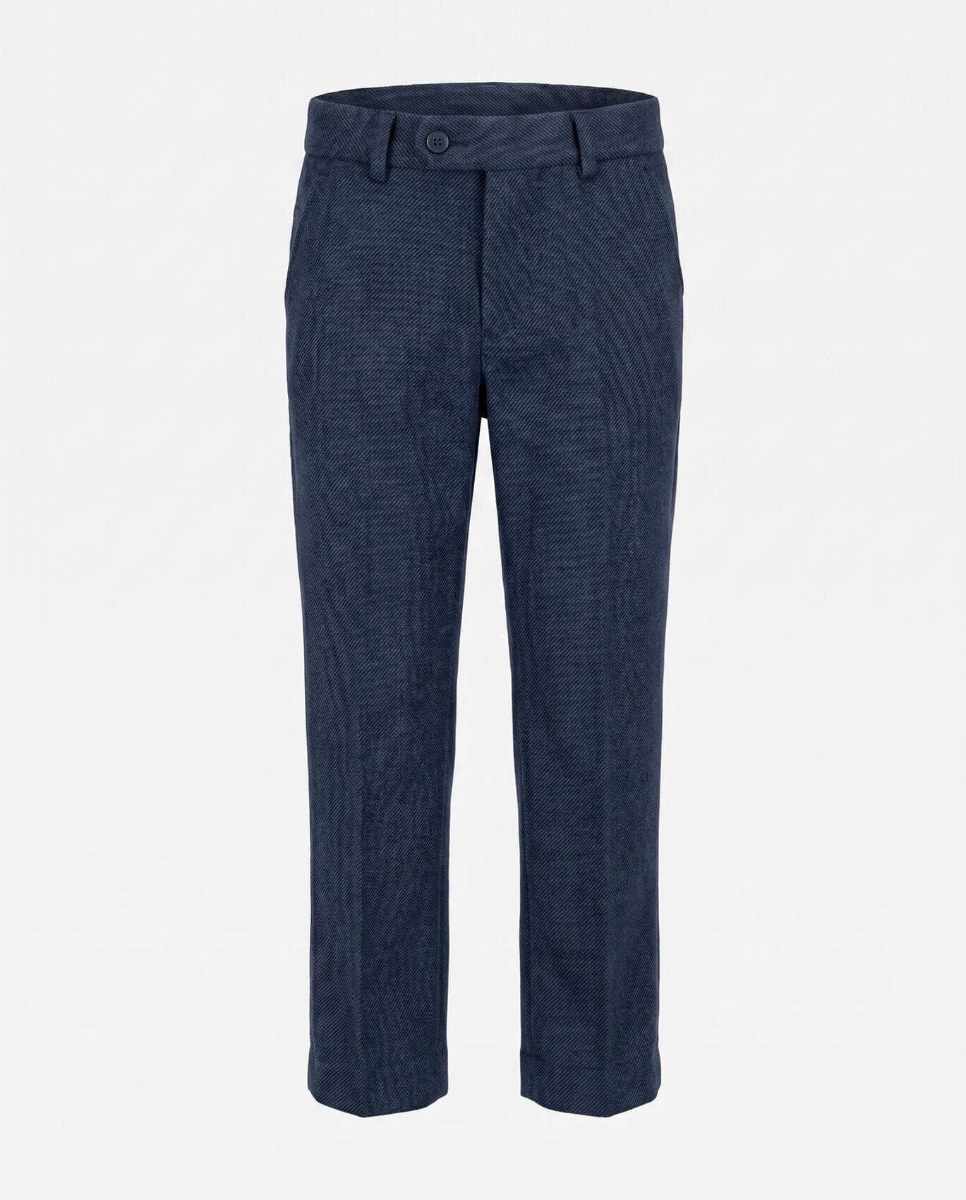 Blue pants on a white background