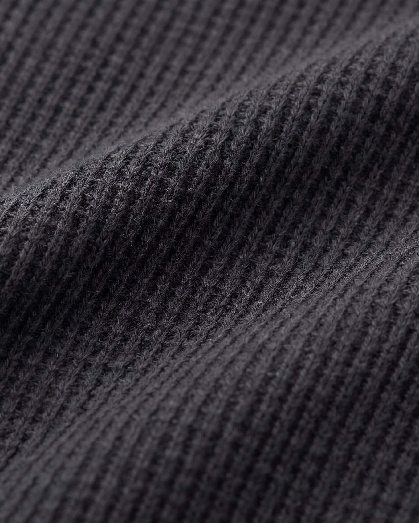 Close-up of textured black fabric