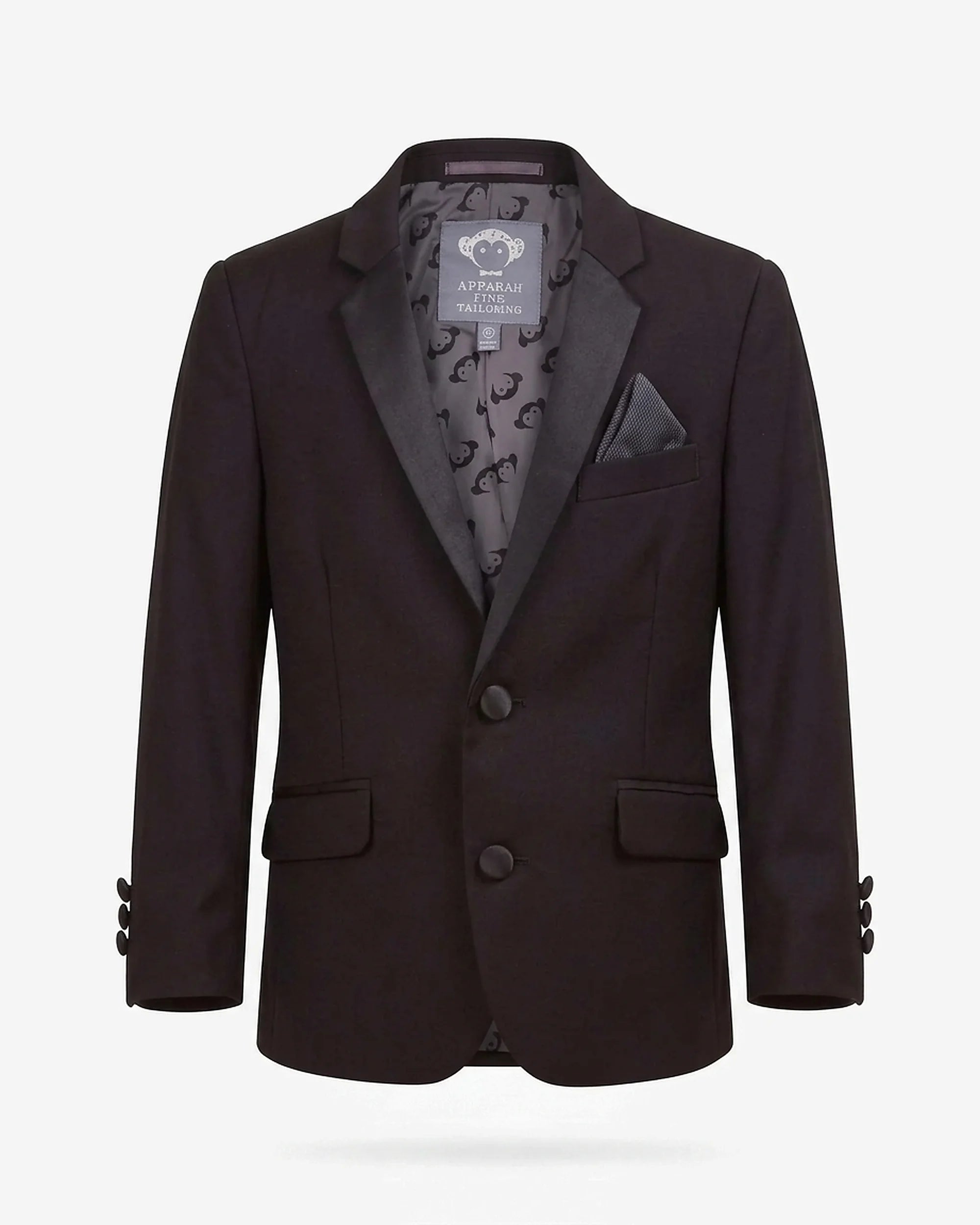 Black Tuxedo Suit Jacket — front