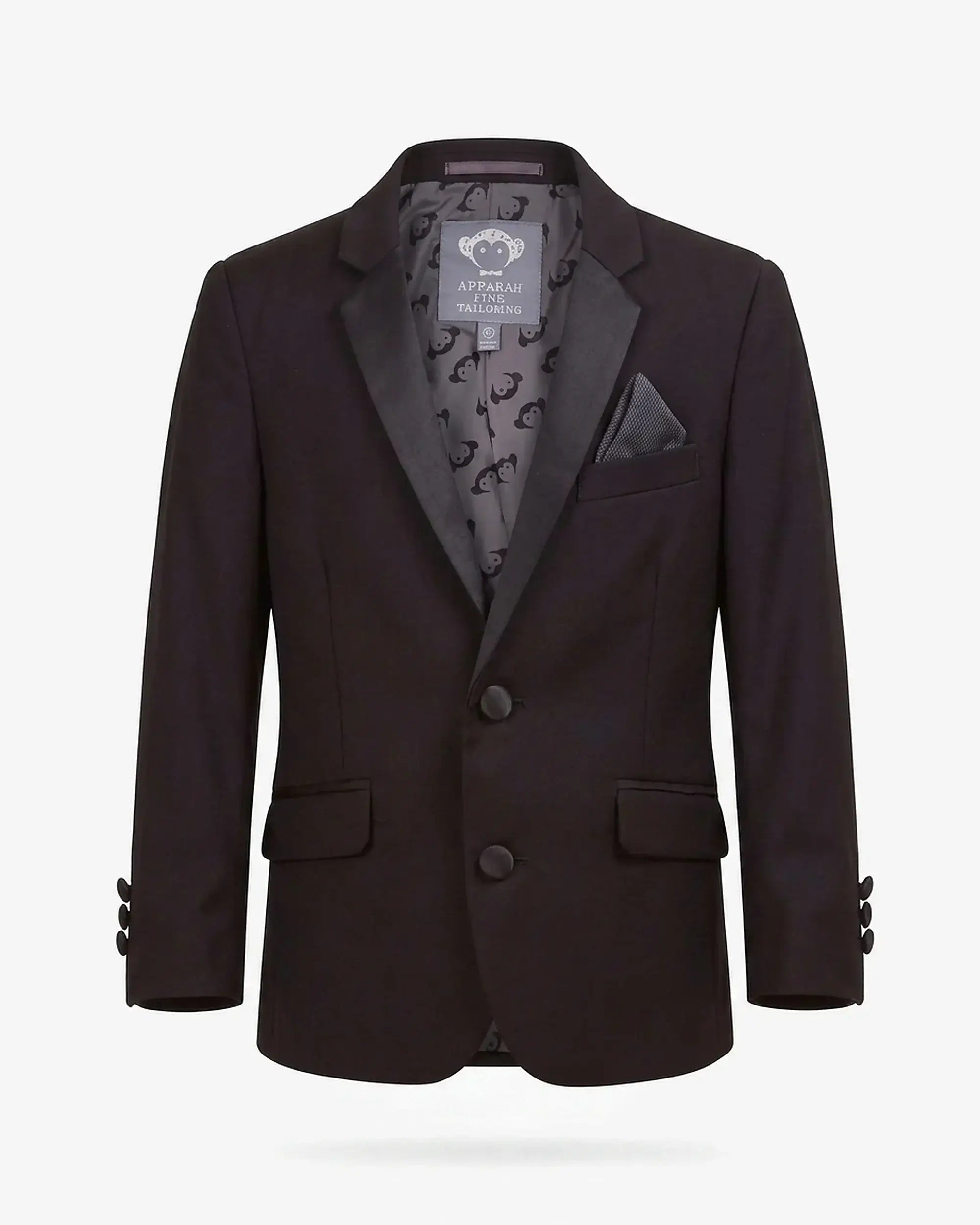 Black Tuxedo Suit Jacket — front