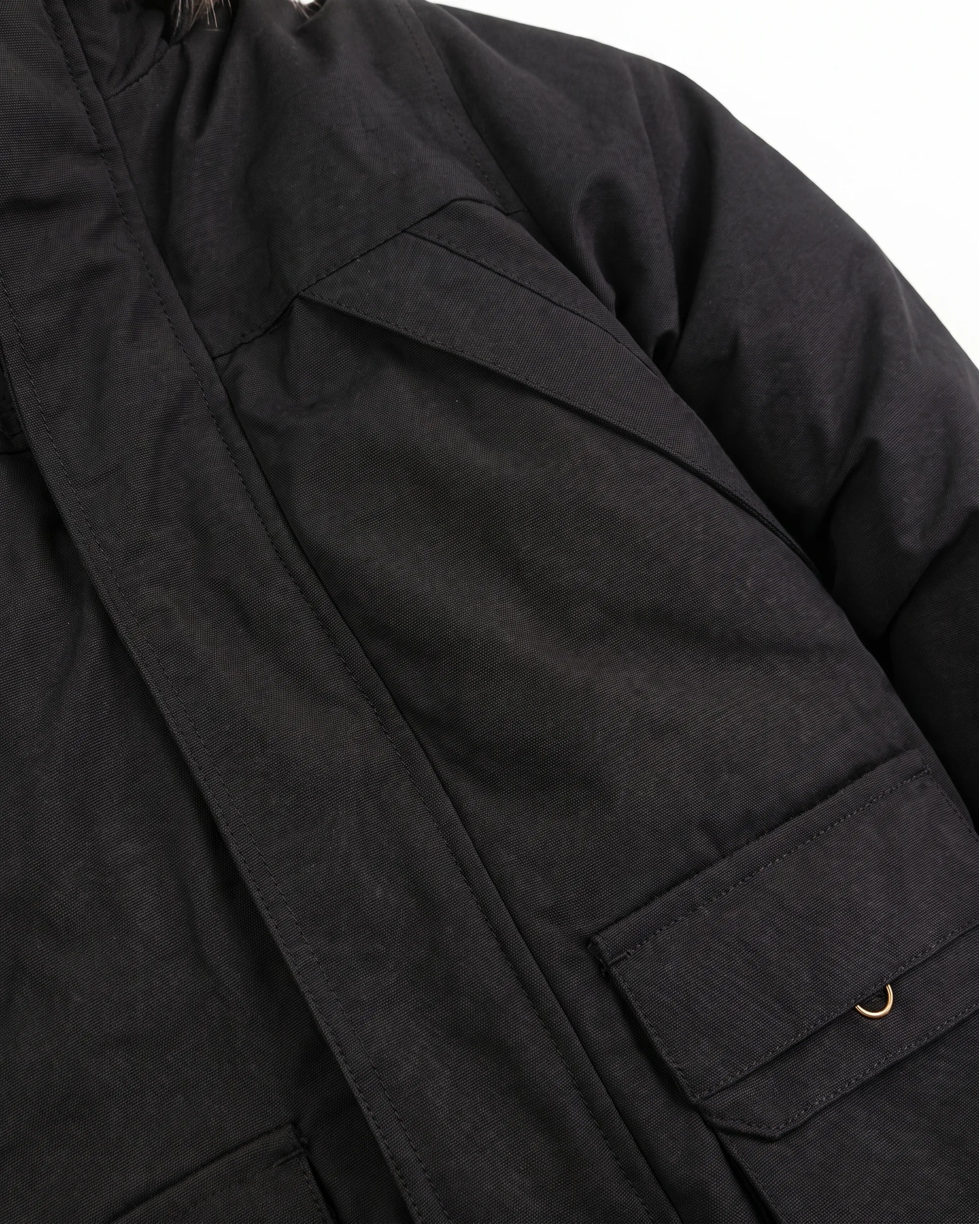 Black Denali Down Coat — detail2