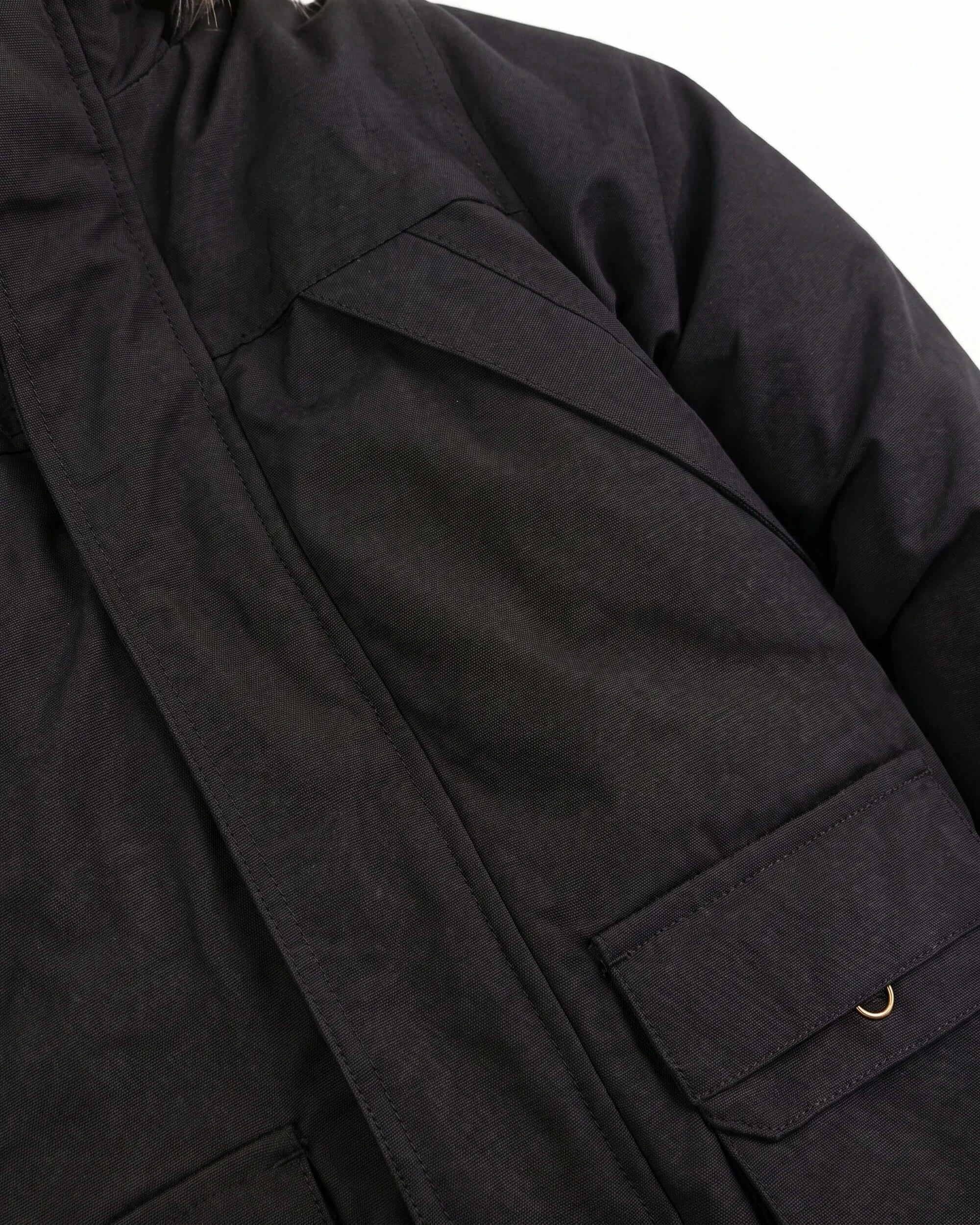 Black Denali Down Coat — detail2