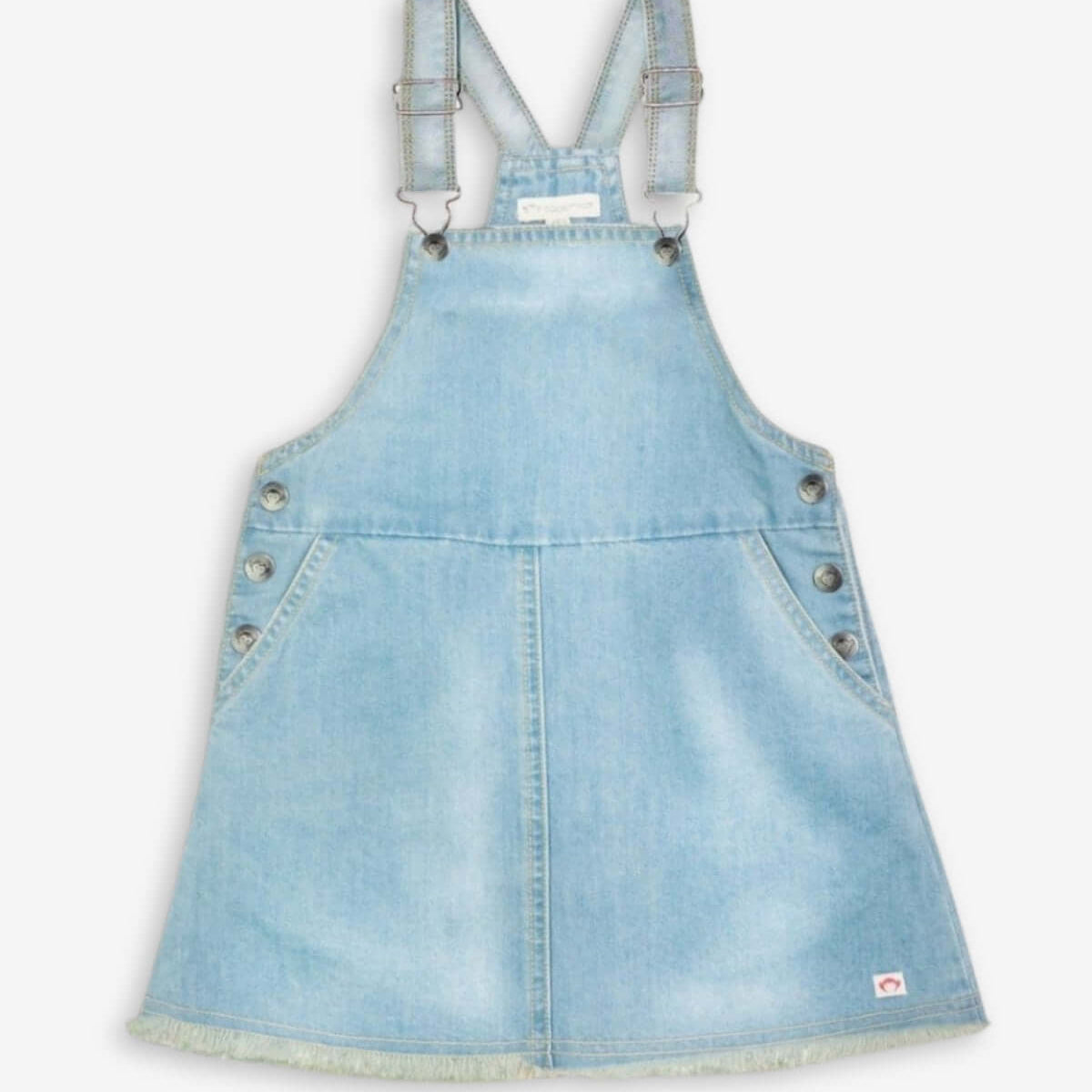 Girls Light Wash Overall Dress | Appaman Girls Light Wash Overall Dress | Appaman