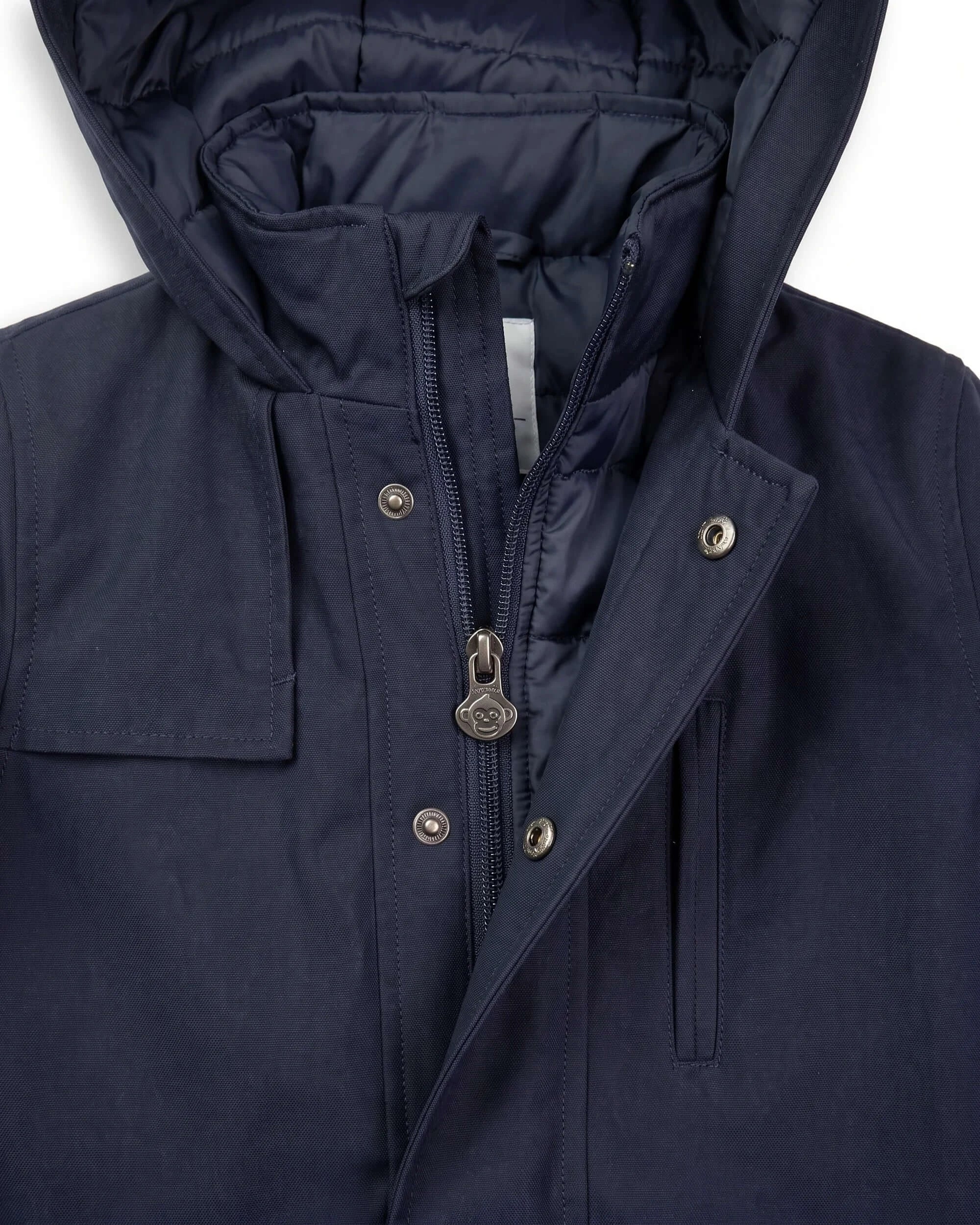 Navy Blue Urban Gotham Coat — detail1