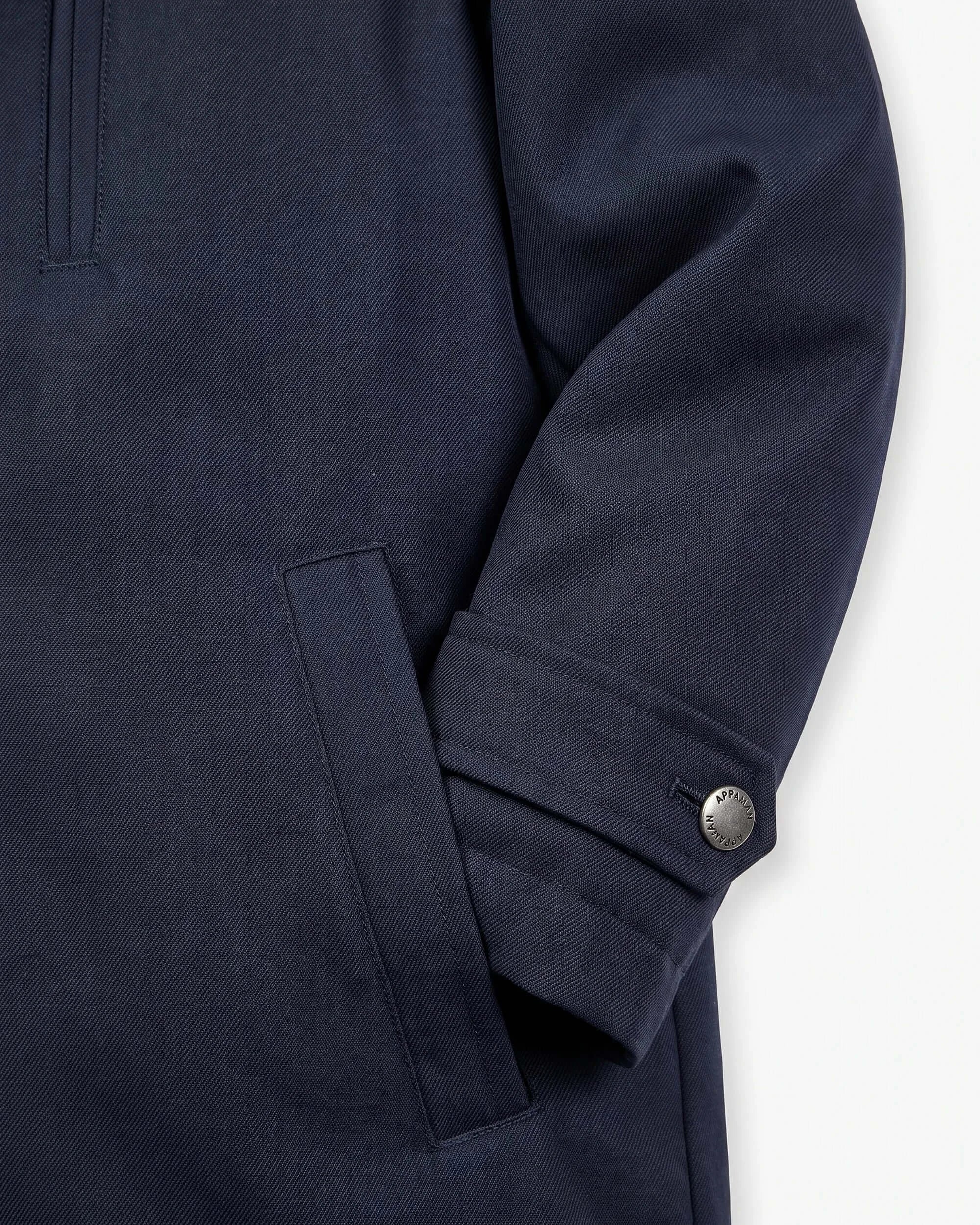 Navy Blue Urban Gotham Coat — detail2