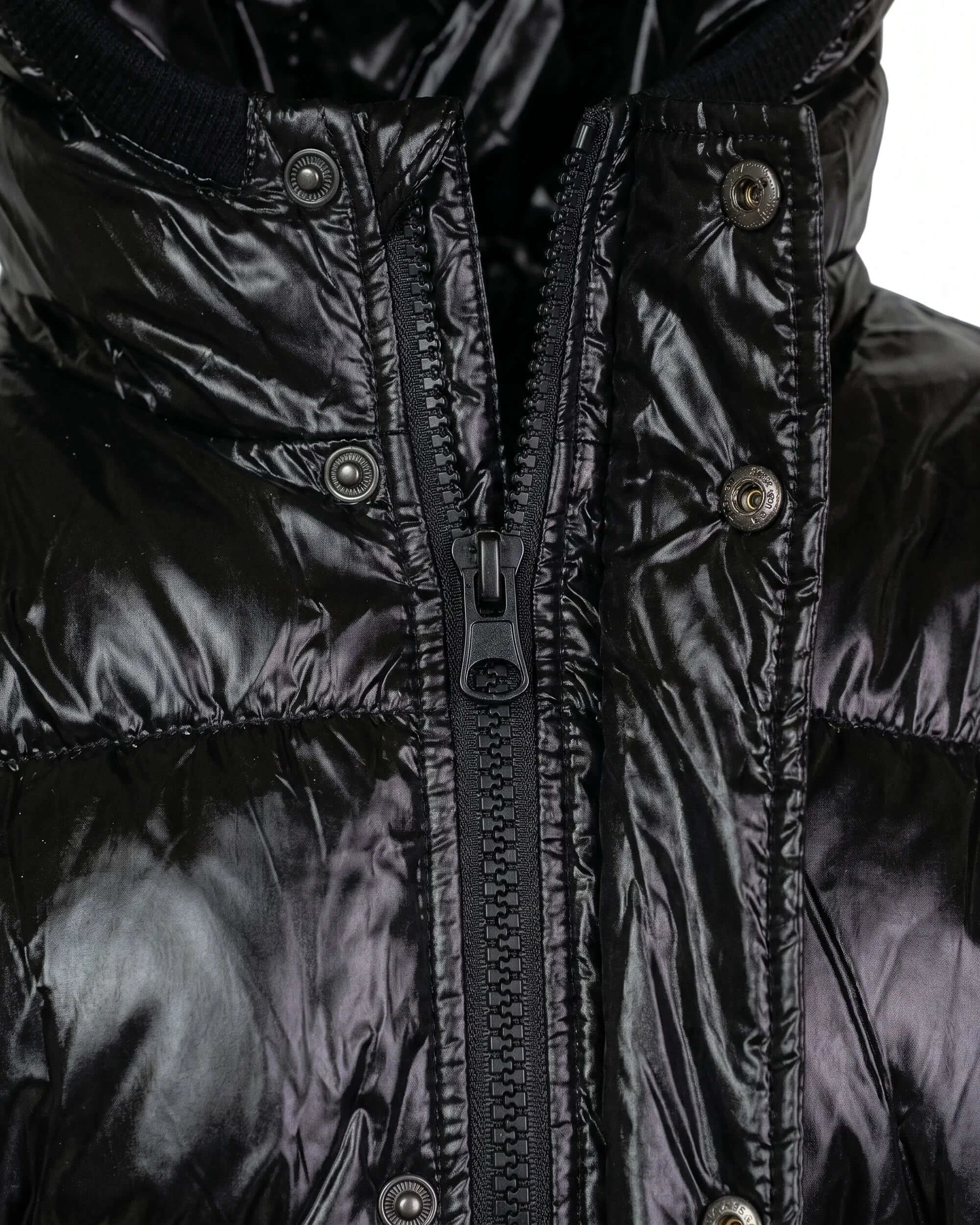 Black Glitter Puffy Coat — detail1
