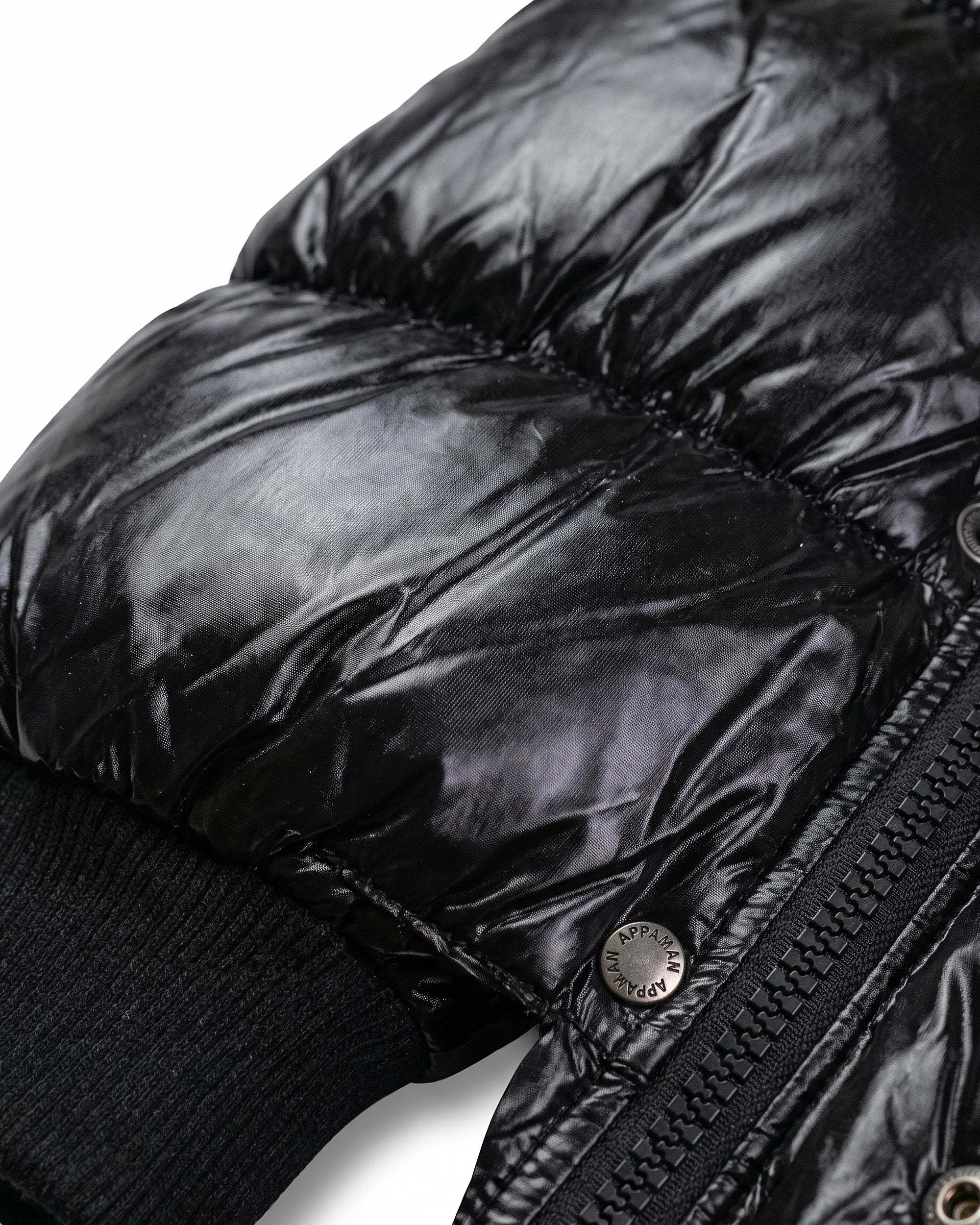 Black Glitter Puffy Coat — detail2