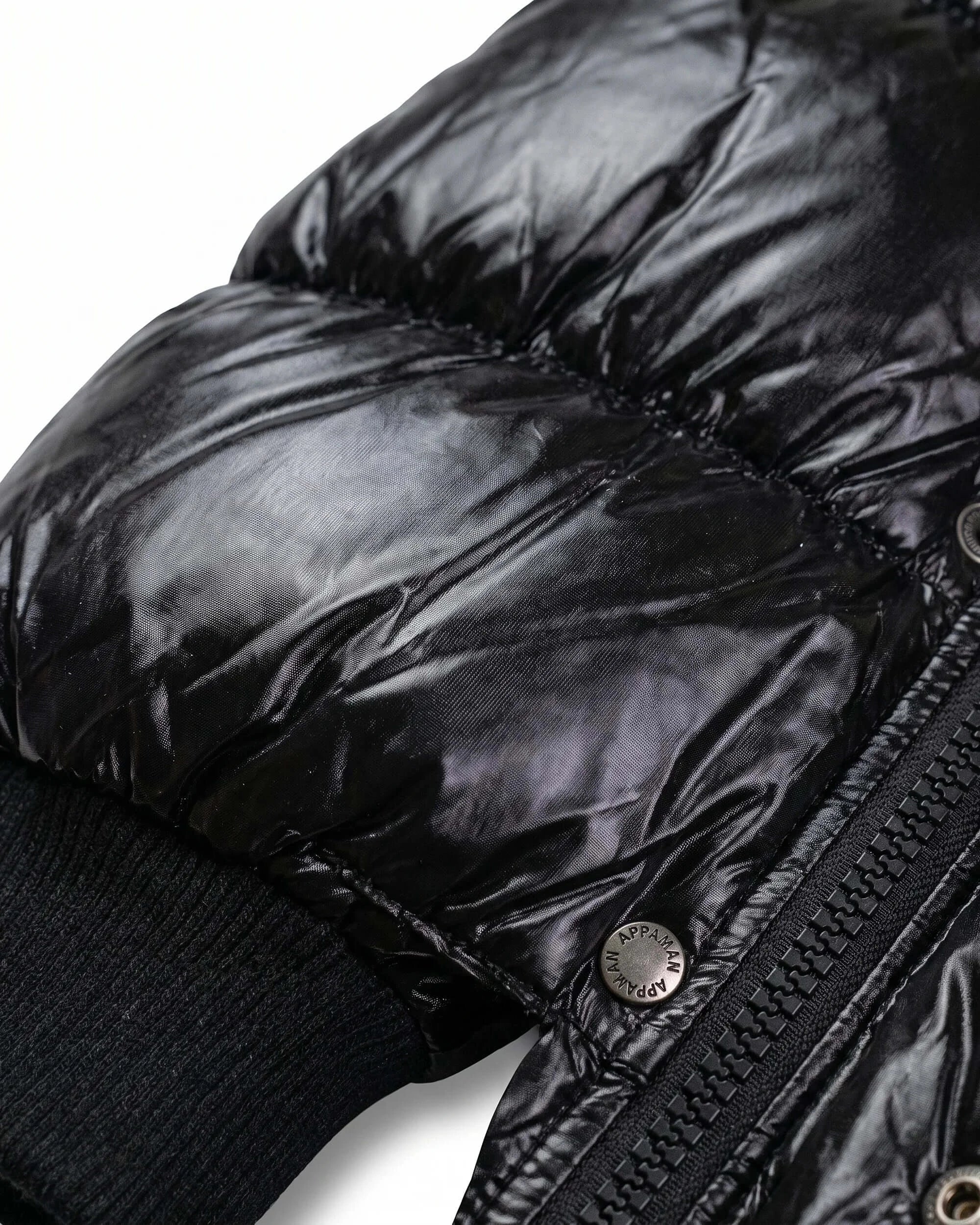 Black Glitter Puffy Coat — detail2
