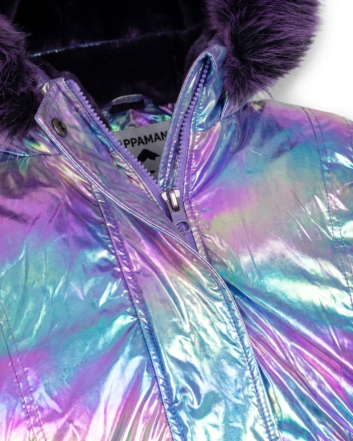 Alexandrite Middie Puffer Coat — detail1