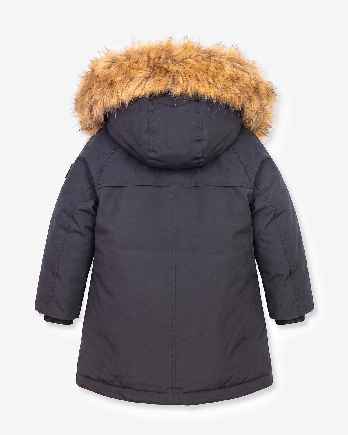Black Shawl Long Coat — back