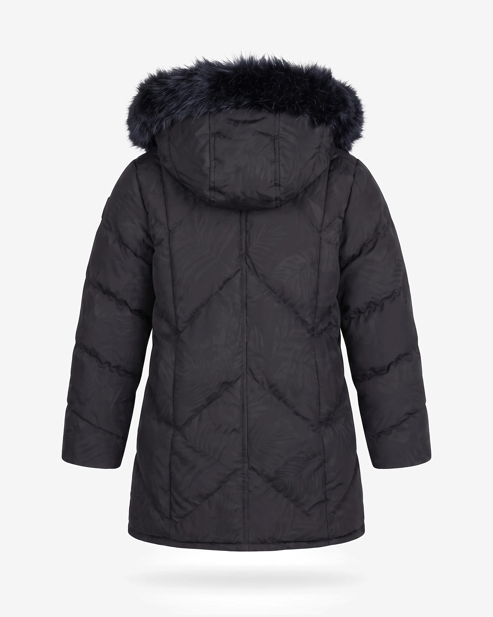 Novelty Black Nova Long Coat — back