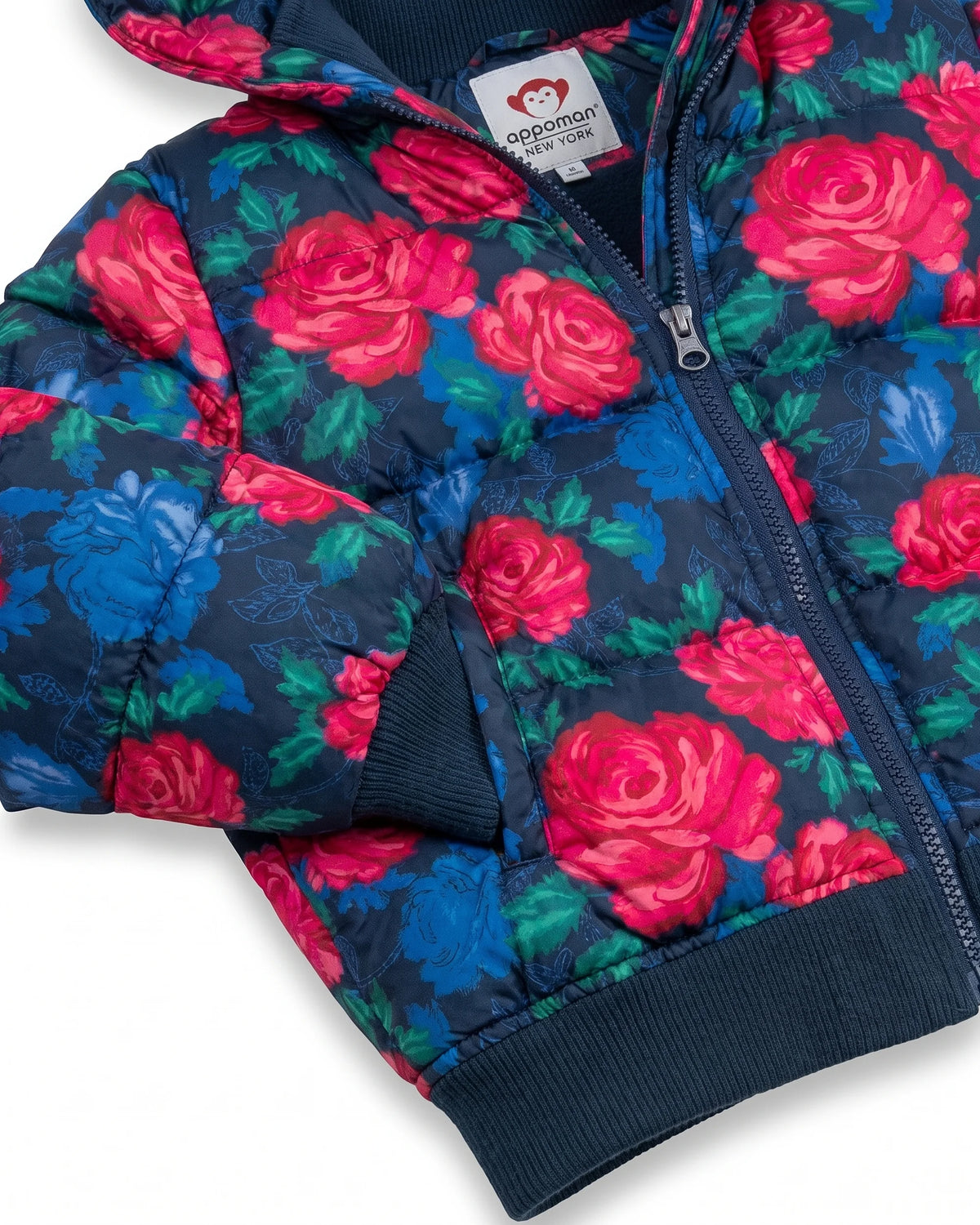 Navy Rose Garden Flurry Coat — detail2
