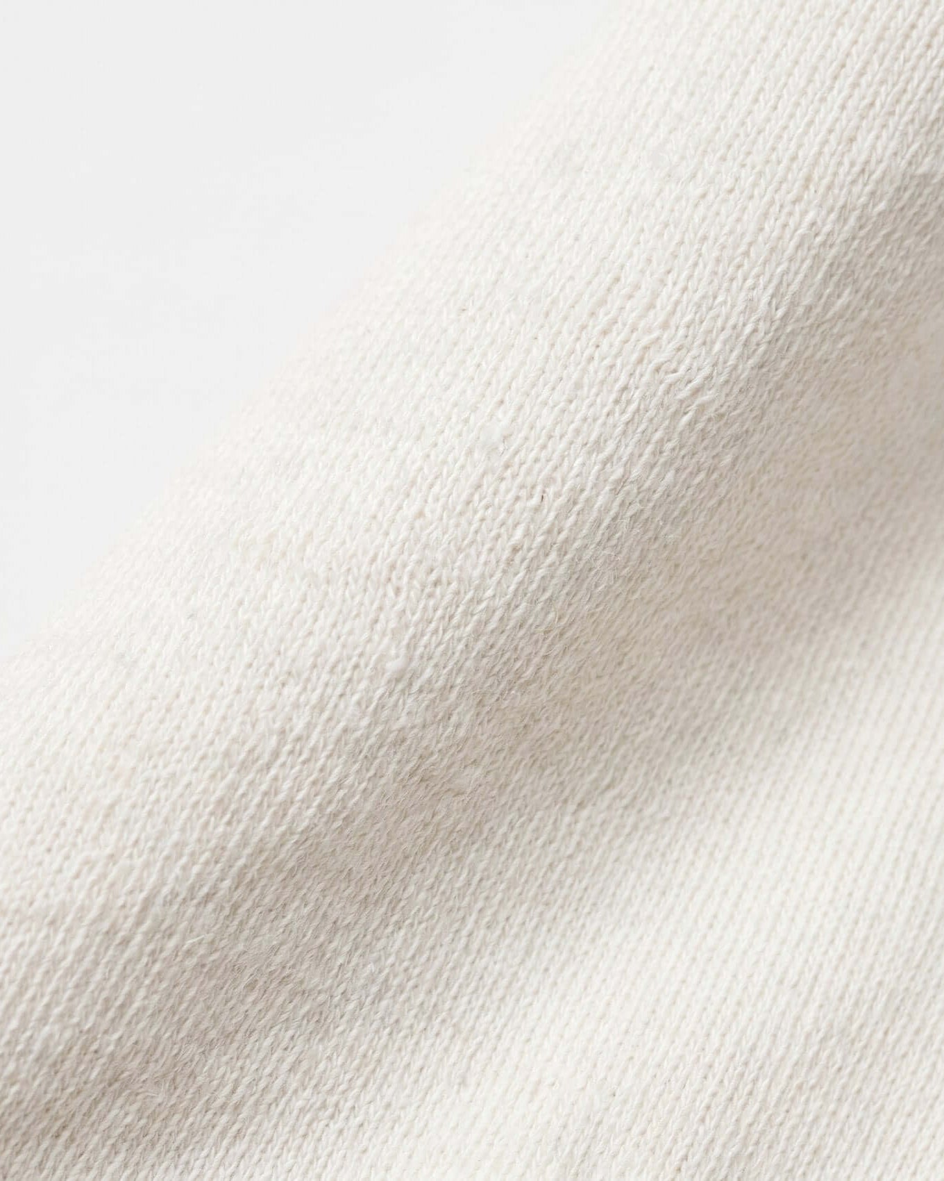 Close-up of textured white fabric