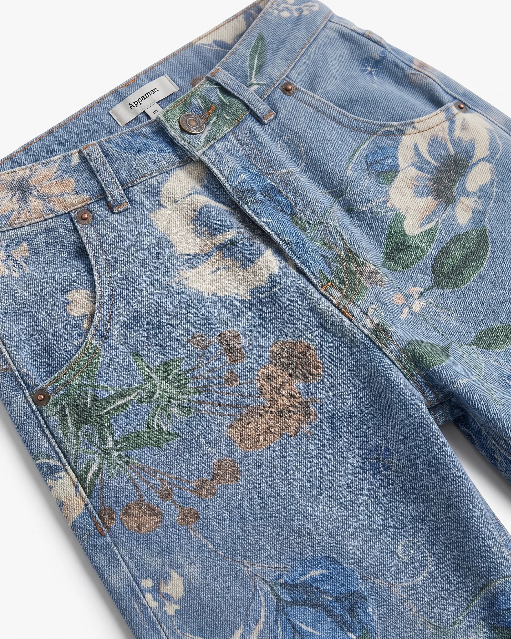 Floral Denim Wide Leg Jeans — detail2