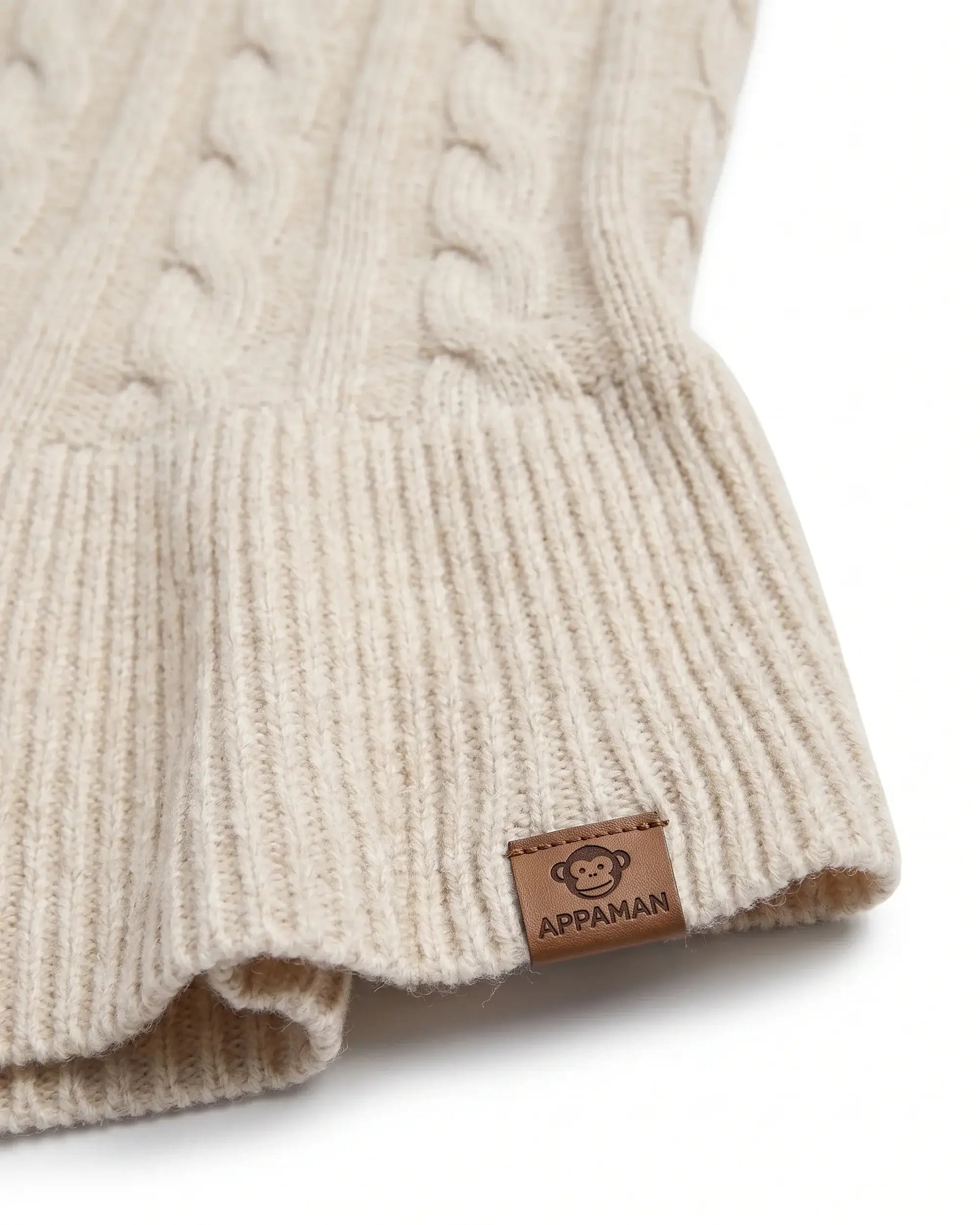Cream Fisherman Sweater Dress — detail1
