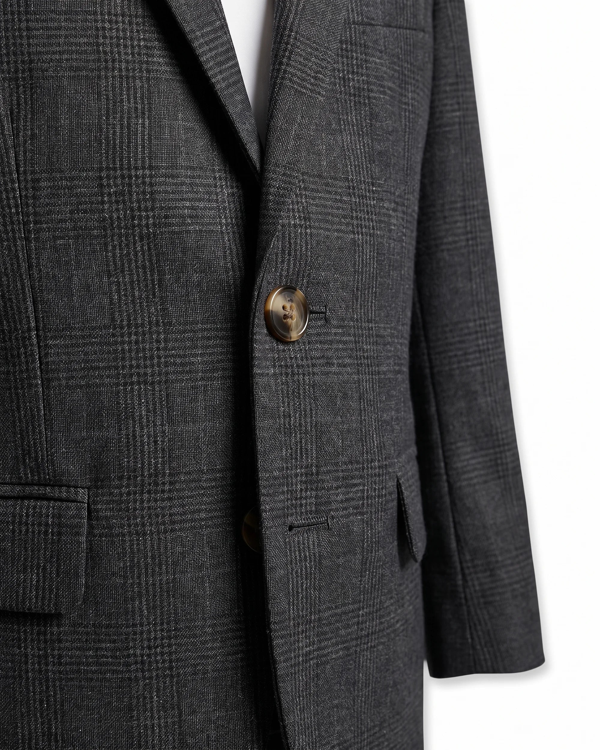 Gentleman's Plaid Stretchy Mod Suit — detail1