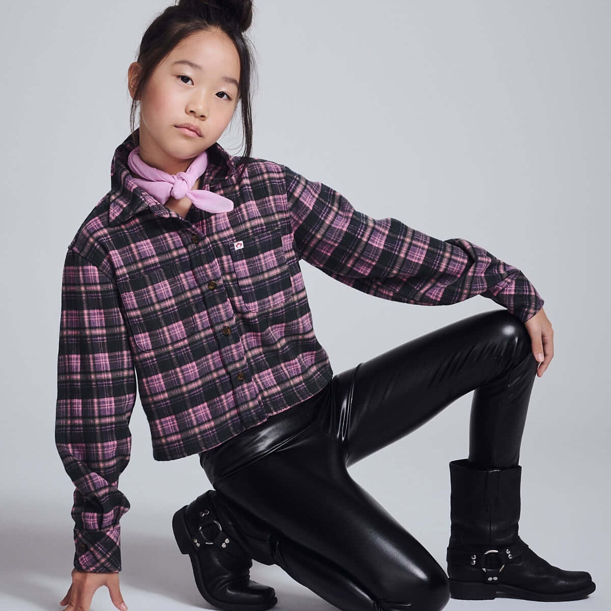 Black Shine Leggings | Girls | Kids | Size 8