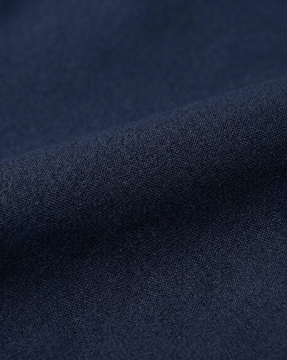 Close-up of dark blue fabric texture