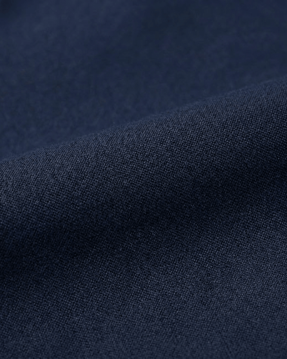 Close-up of dark blue fabric texture